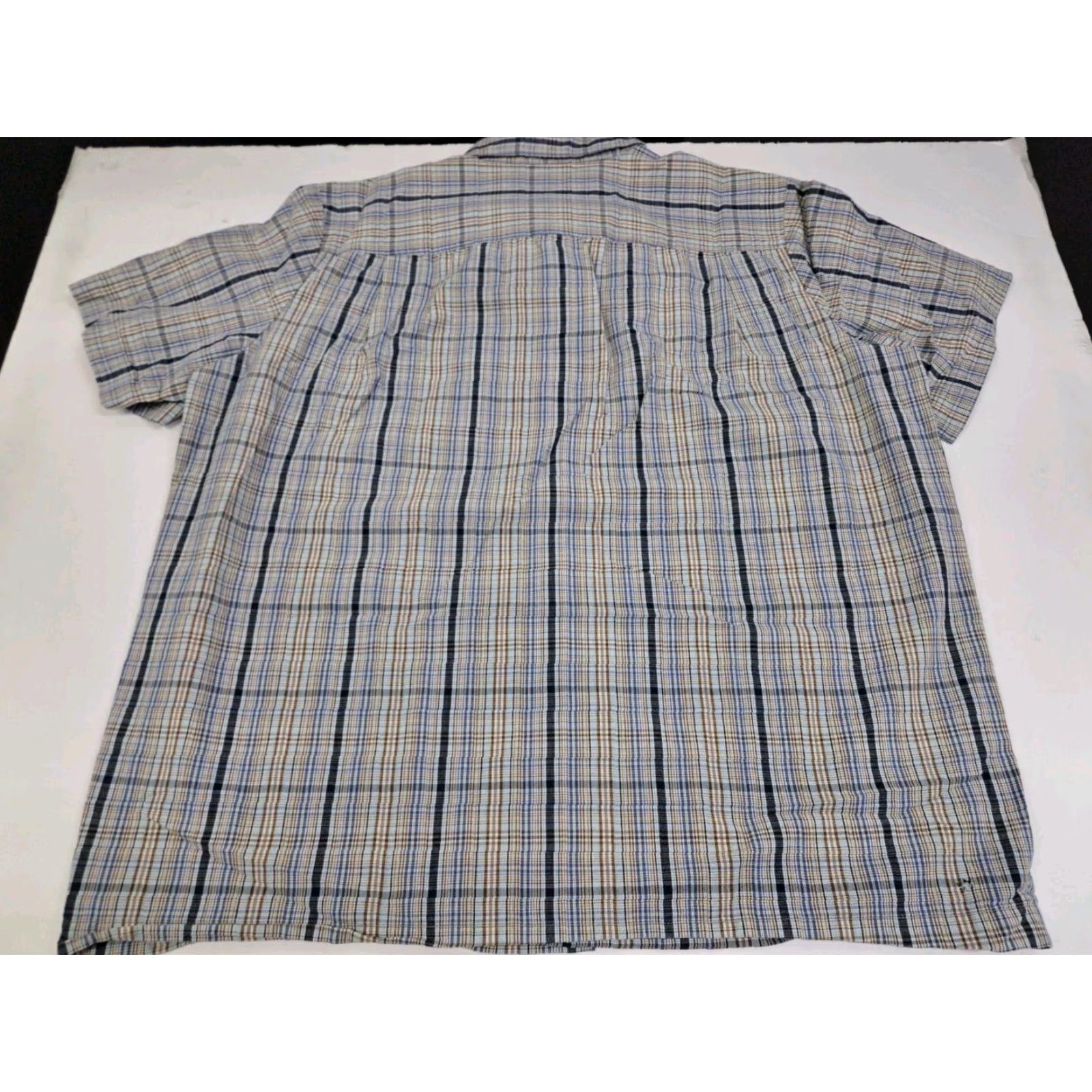 Vintage 5.11 Tactical Shirt Short Sleeve Snap Blue Plaid L Men Regular Large Chest Pocket Logo Snap Buttons Casual Workwear Travel Knit Cotton Polyester Size US L / EU 52-54 / 3 - 4 Thumbnail