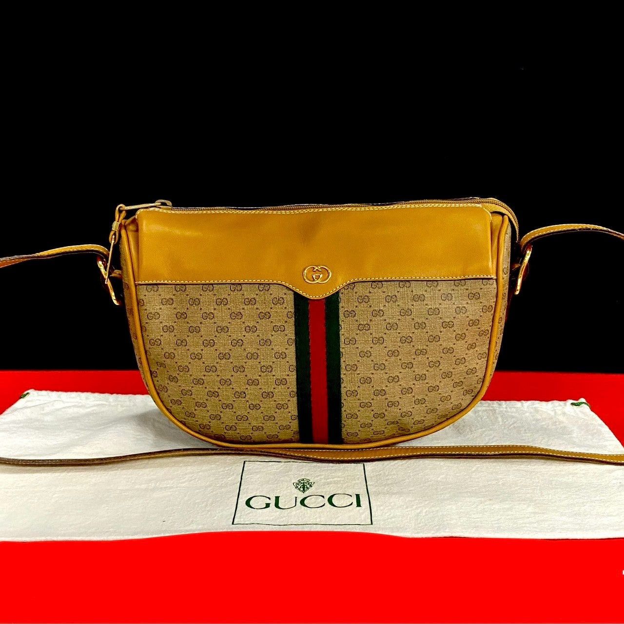 Gucci Gucci Shoulder Bag Brown Leather Size ONE SIZE - 1 Thumbnail