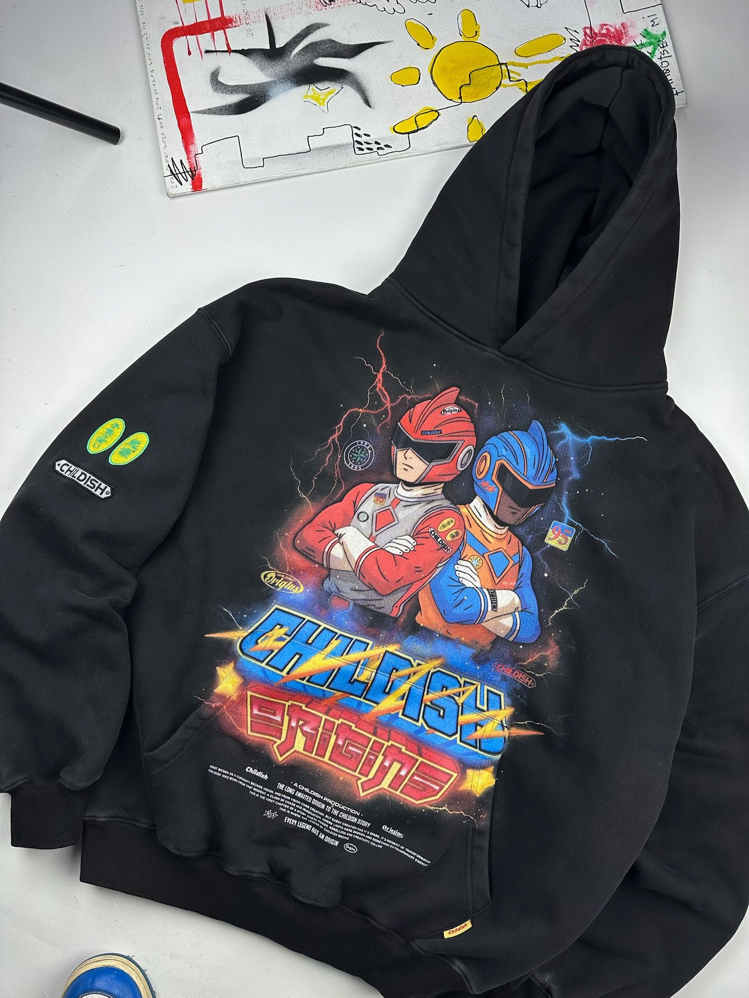 Vintage Vintage Baggy Childish Hoodie Size US L / EU 52-54 / 3 - 4 Thumbnail