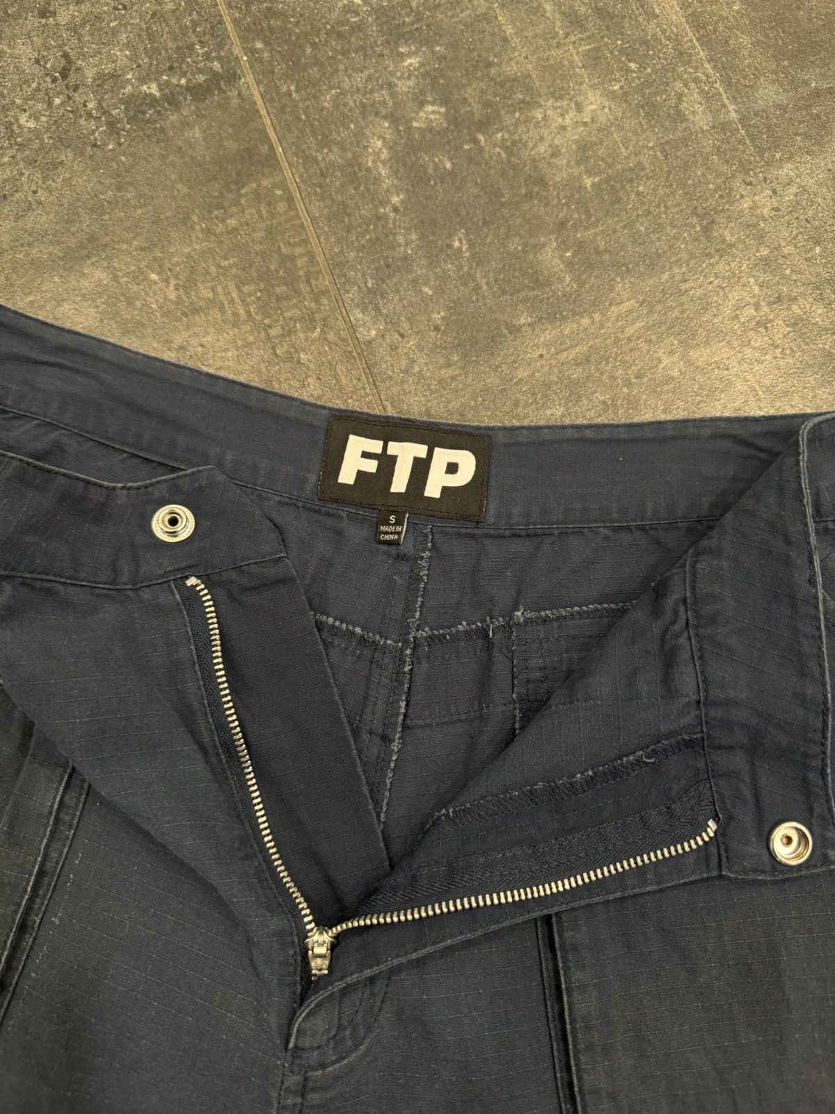 Fuck The Population FTP Ripstop Cargo Shorts Size 34 Navy Blue Size US 34 / EU 50 - 8 Thumbnail