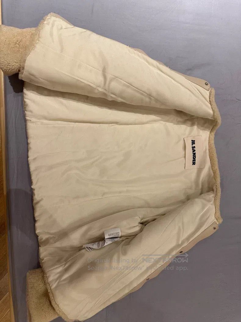 Jil Sander Jil Sander One piece coat of beige fur Size L / US 10 / IT 46 - 8 Thumbnail