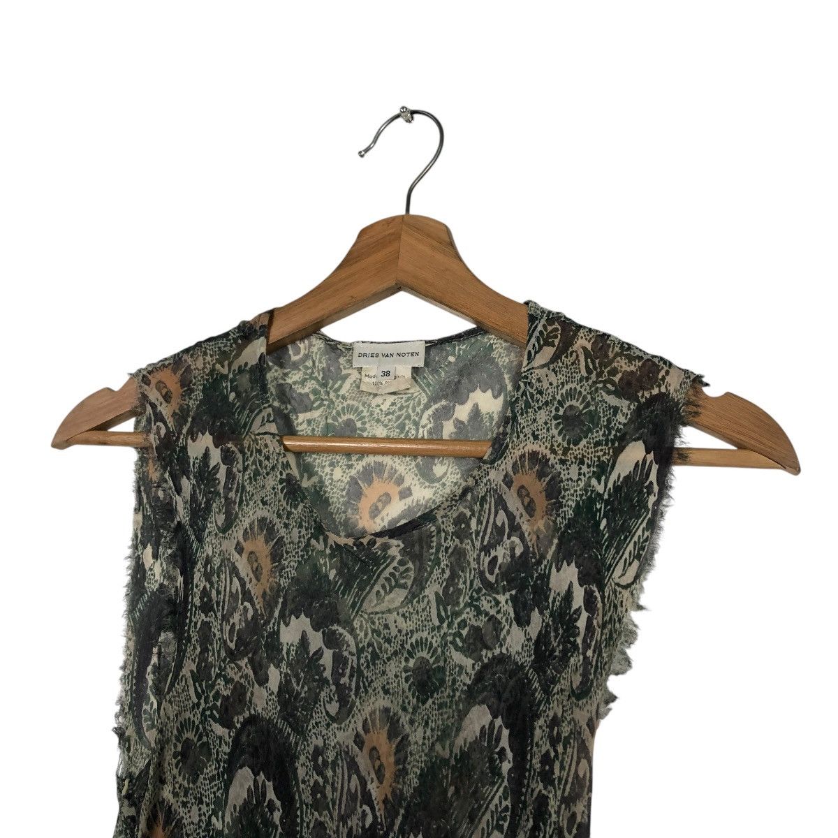 Dries Van Noten 🔥LONG GWONS SILK DRIES VAN NOTEN MADE IN BELGIUM FULLPRINT Size XS / US 0-2 / IT 36-38 - 13 Thumbnail