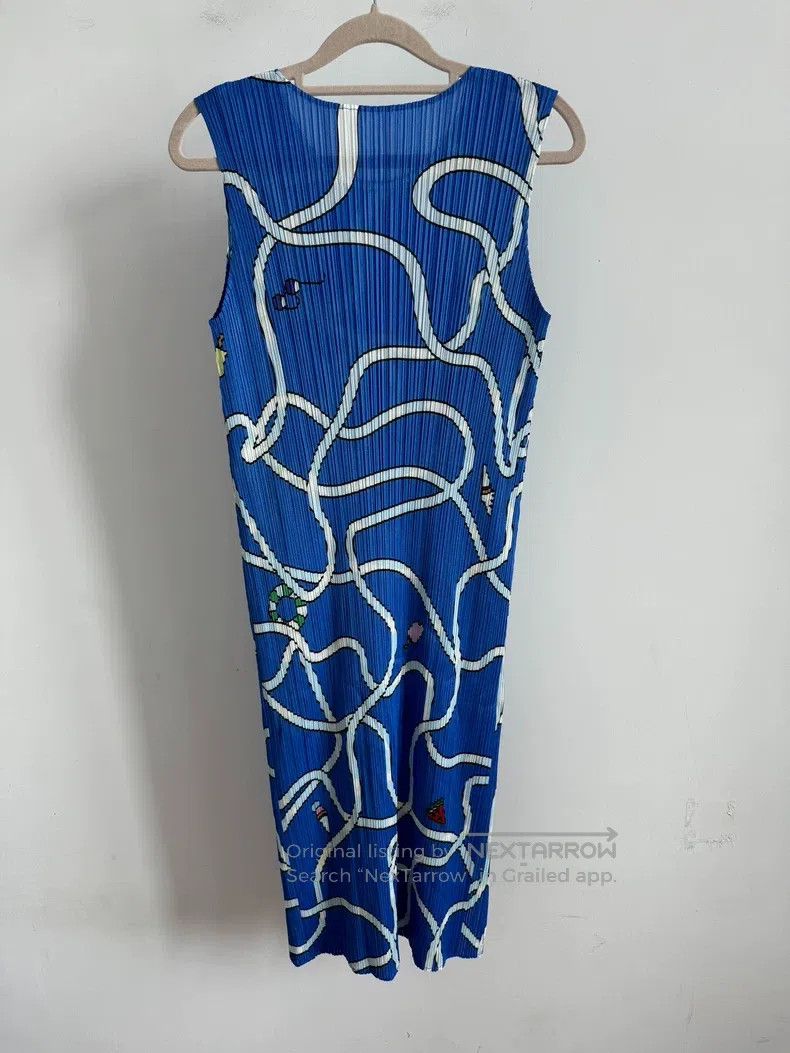 Issey Miyake Issey Miyake Blue Dress Size L / US 10 / IT 46 - 2 Thumbnail