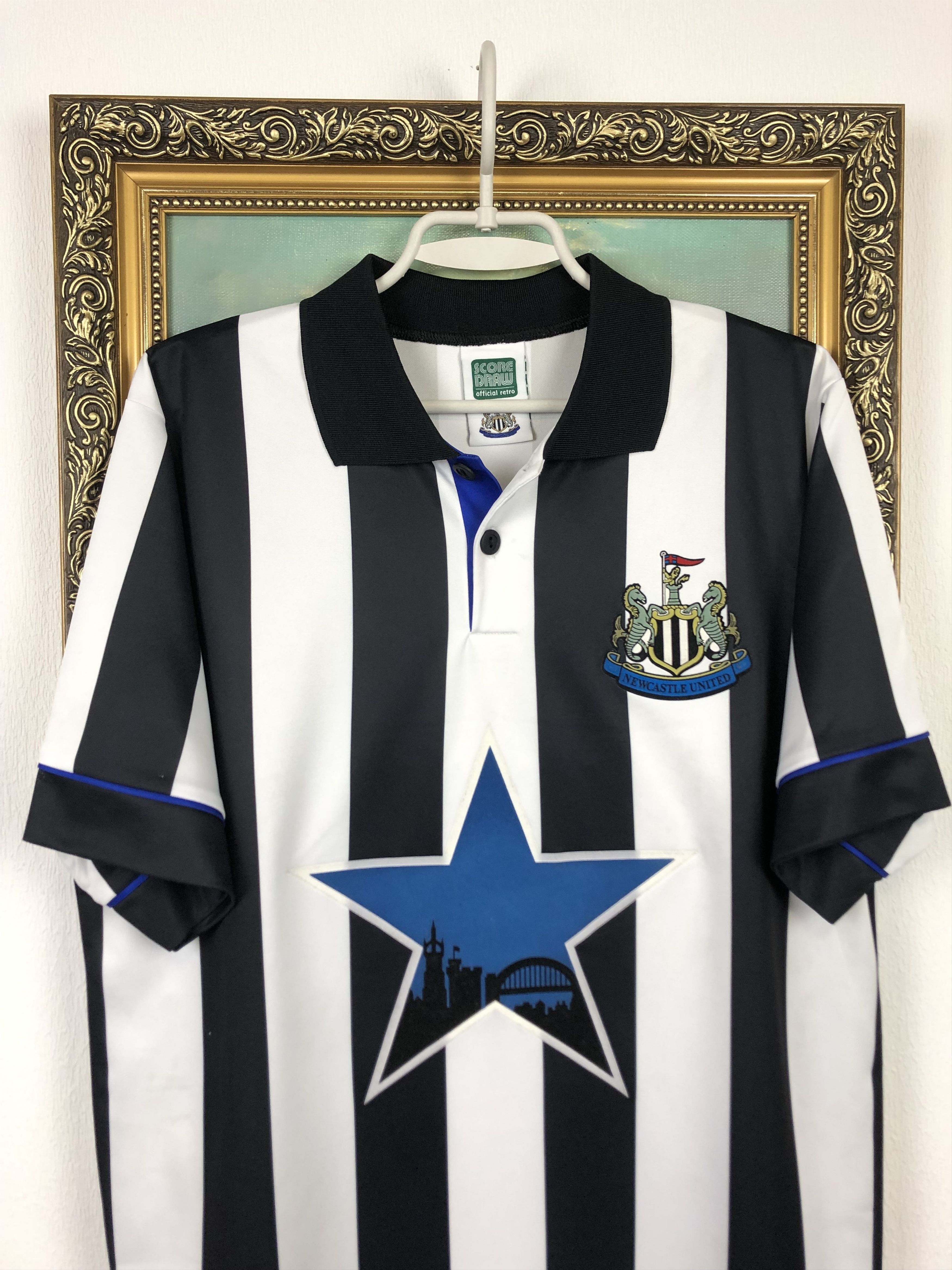 Other Newcastle football shirt 1991 Score Draw Rare Soccer Jersey Size US L / EU 52-54 / 3 - 2 Thumbnail