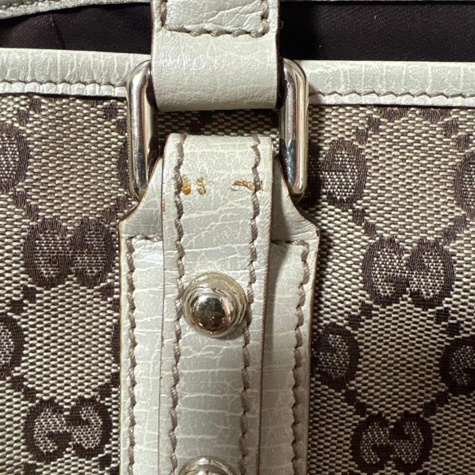 Gucci Gucci - Canvas Tote Bag Yellow White Stripes Size ONE SIZE - 4 Thumbnail