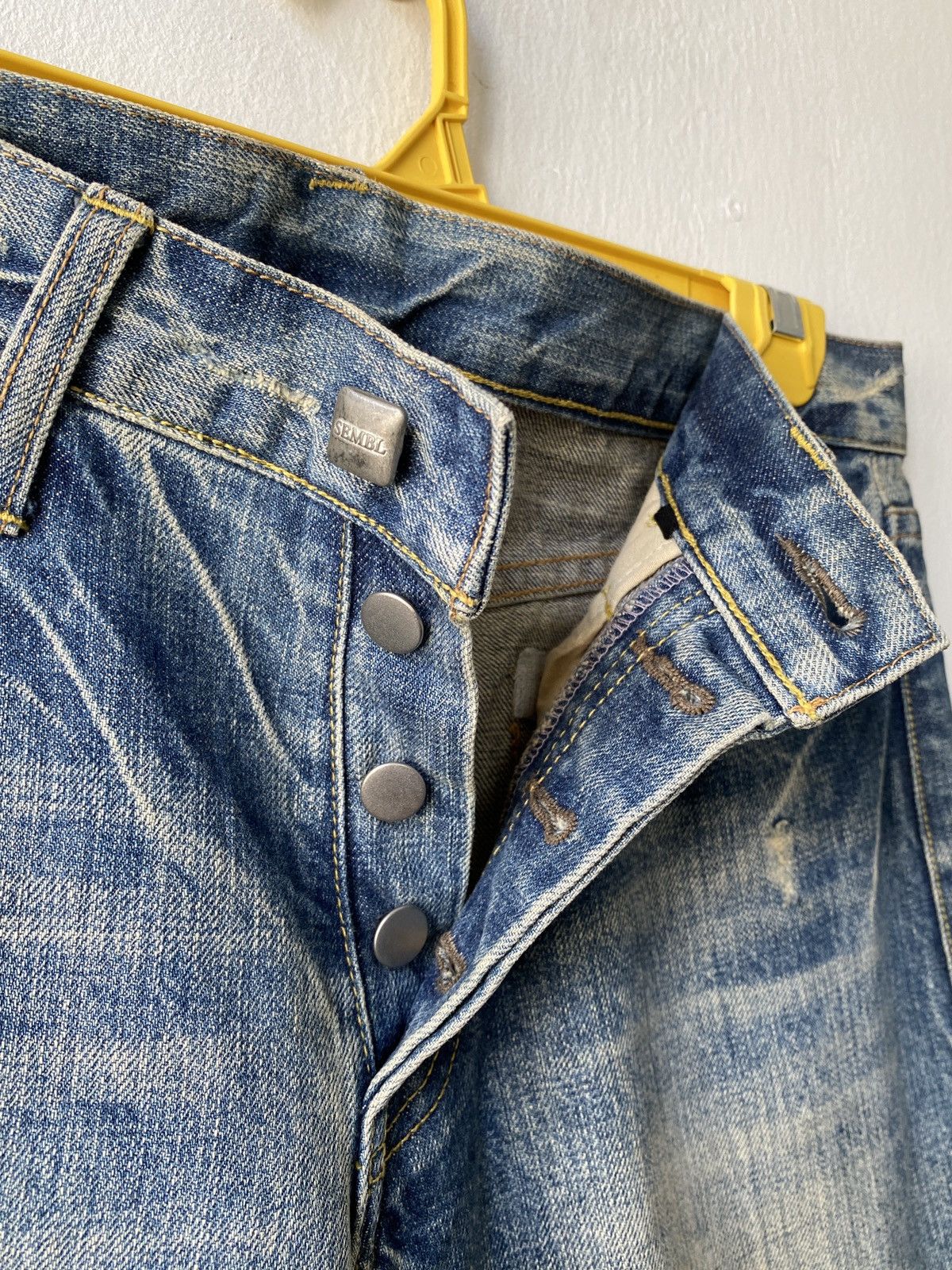 Japanese Brand Japanese Brand Sembl Japan Flare Distressed Denim Size US 31 - 11 Thumbnail