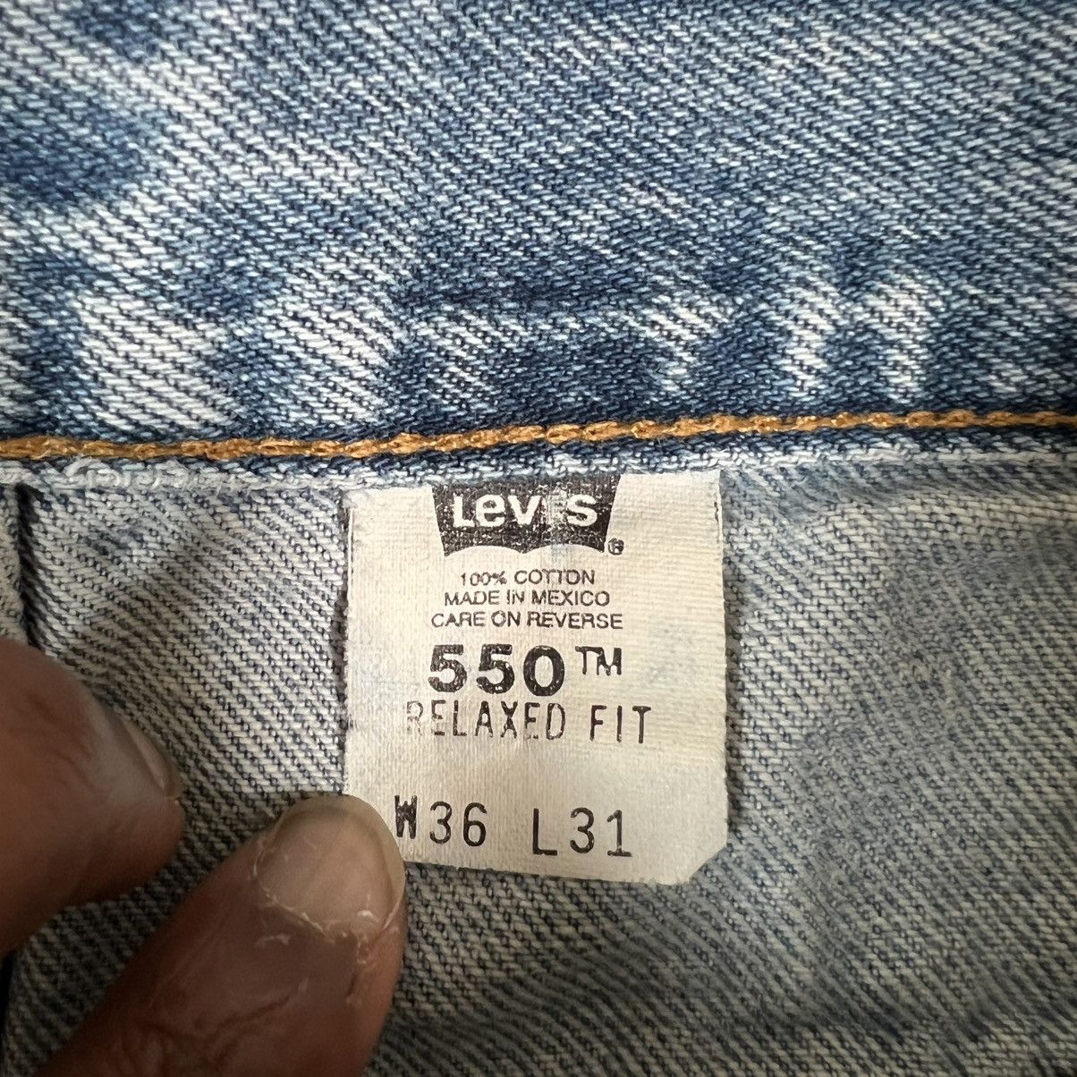 Levi's Vintage Levi’s 550 Jeans 32x30 Blue Denim Made in Mexico Size US 32 / EU 48 - 8 Thumbnail