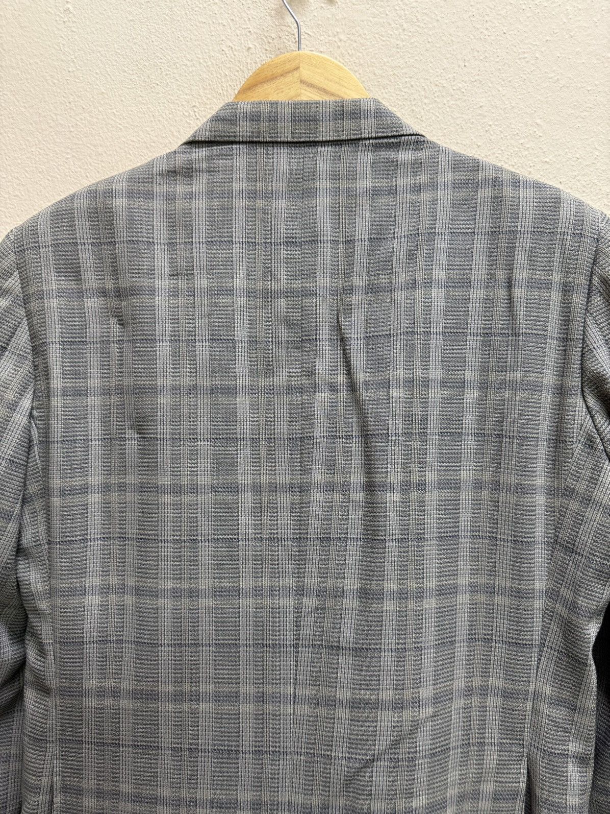 Burberry Vintage 90s Burberrys Chekered Linen Blazer Size US M / EU 48-50 / 2 - 22 Thumbnail