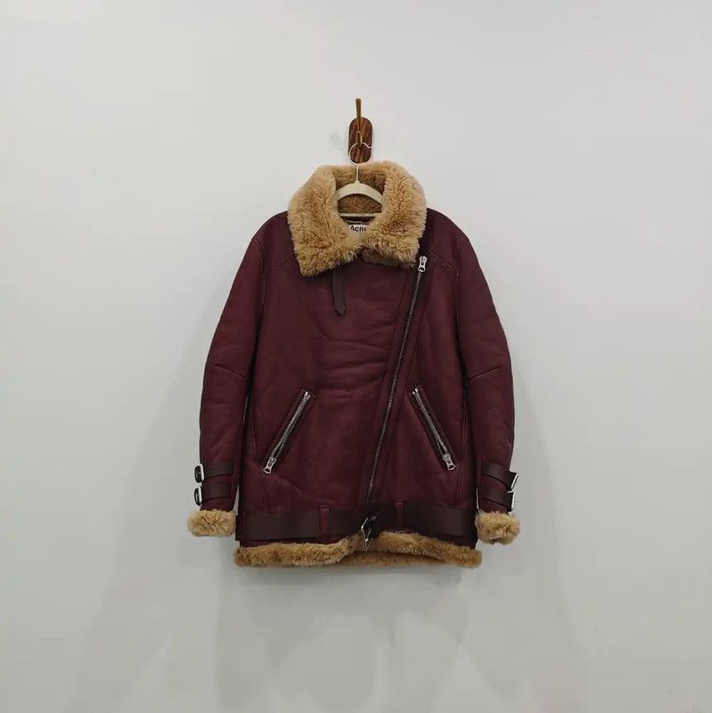 Acne Studios Acne Studios Red Sheepskin Women's Jacket Size XS / US 0-2 / IT 36-38 - 1 Thumbnail