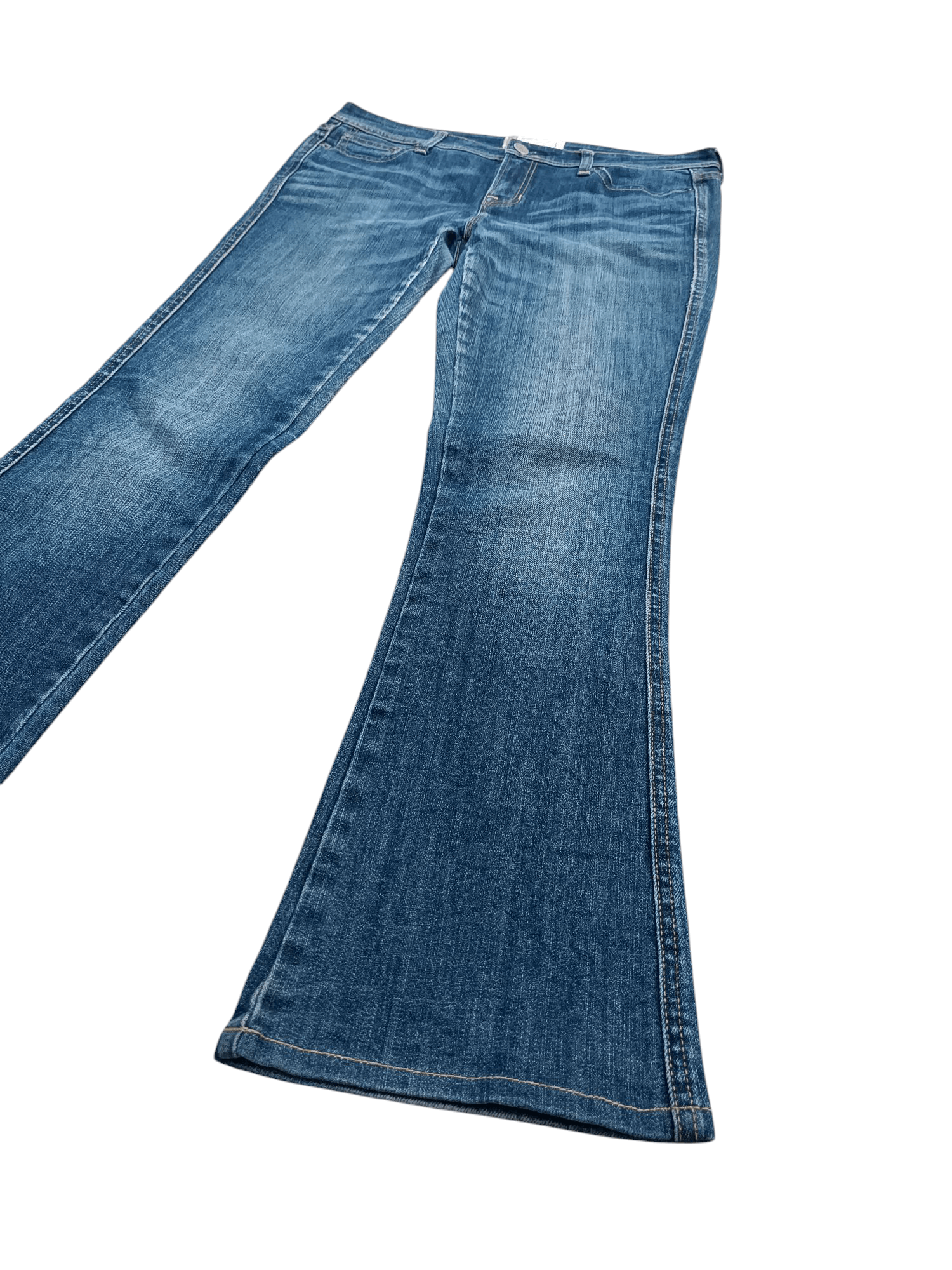Gap × Round Two × Vintage Y2K GAP SKINNY BOOT CUT STRETCH WHISKERS FADED DENIM E211 Size US 32 / EU 48 - 2 Thumbnail