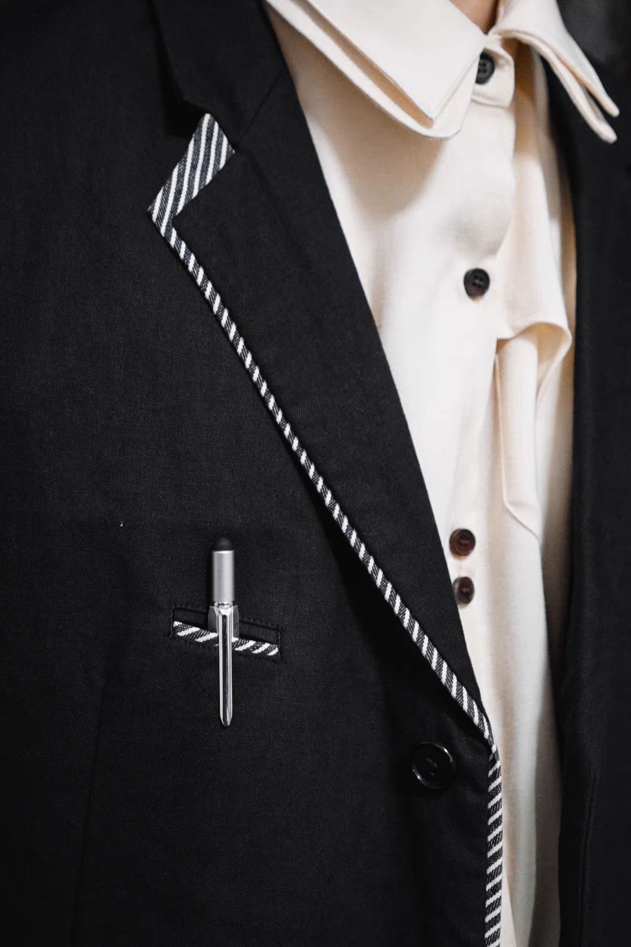 Yohji Yamamoto Yohji Yamamoto 10ss Takeshi Kitano Blazer K4 Size US M / EU 48-50 / 2 - 4 Thumbnail