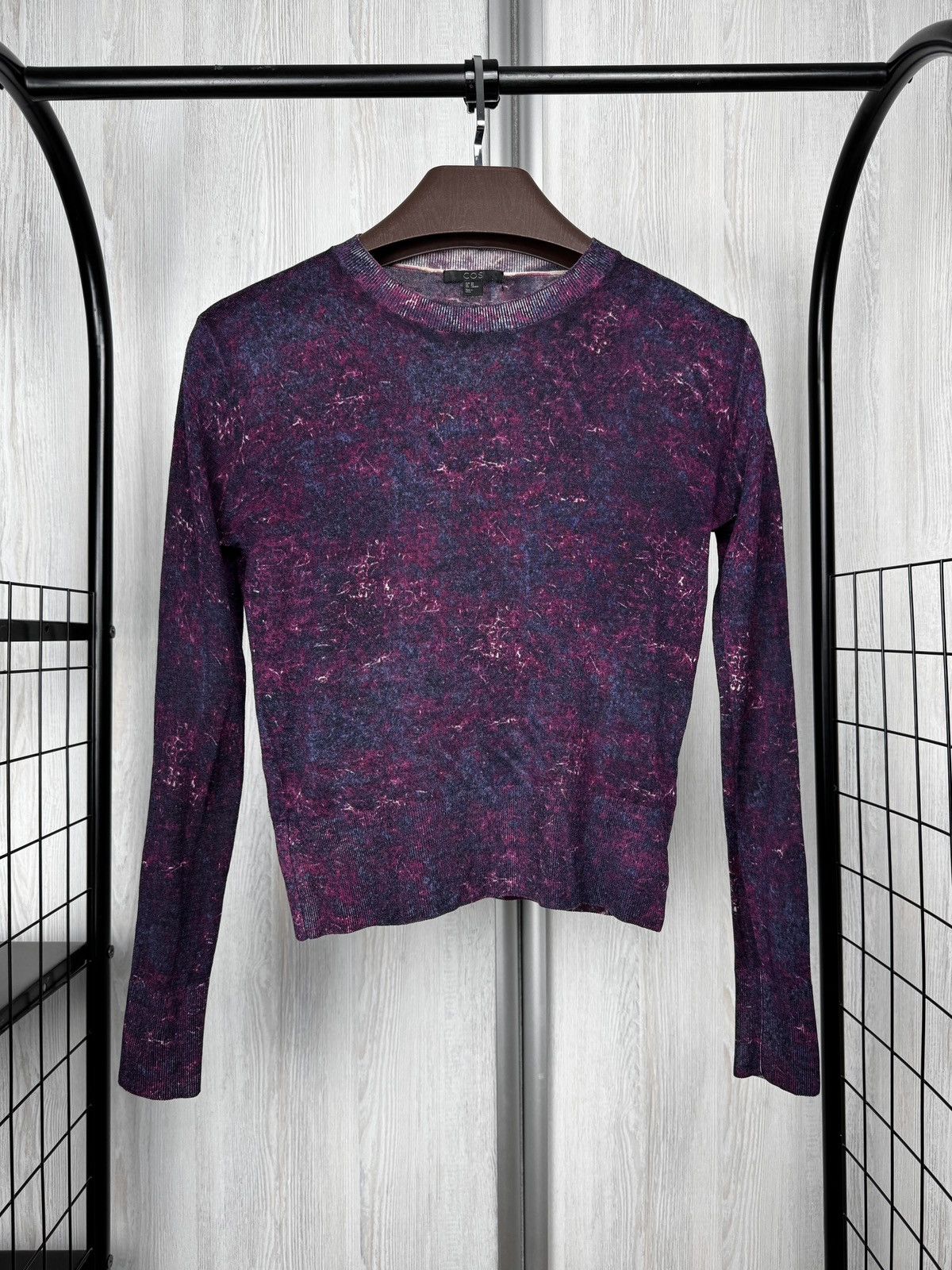 Cos COS merino wool painted sweater size XS Size XS / US 0-2 / IT 36-38 - 2 Thumbnail