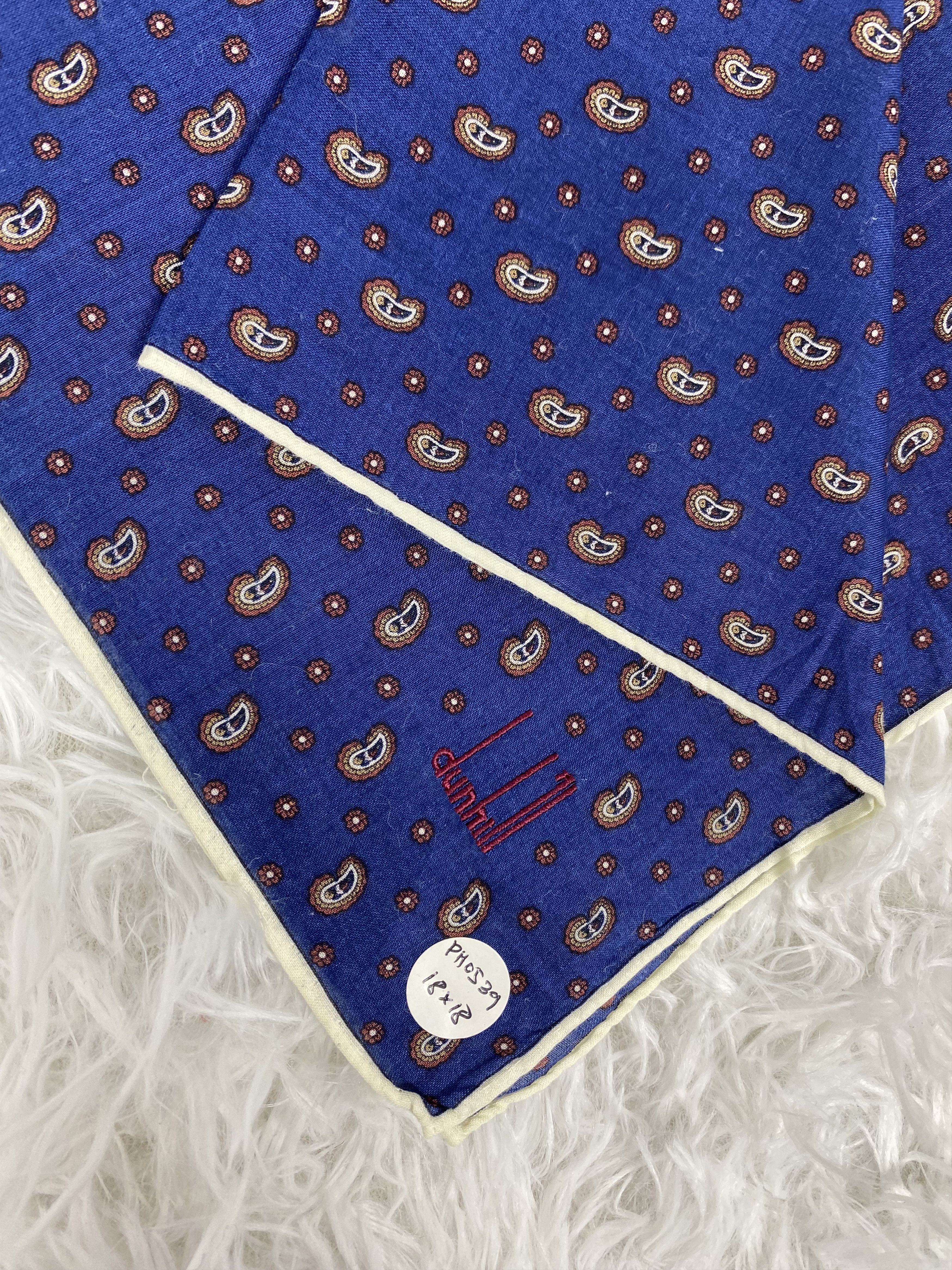 Alfred Dunhill Vintage Dunhill Handkerchief Neckerchief PH0539 Size ONE SIZE - 2 Thumbnail