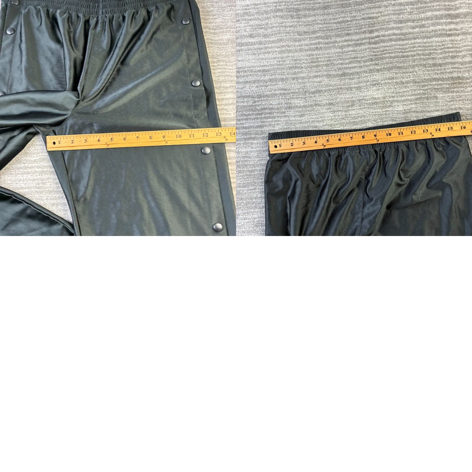 Nike VINTAGE Nike Pants Mens M Black Tear Away Shiny Dazzle Y2K Snap On Track Pants Size US 31 - 9 Thumbnail