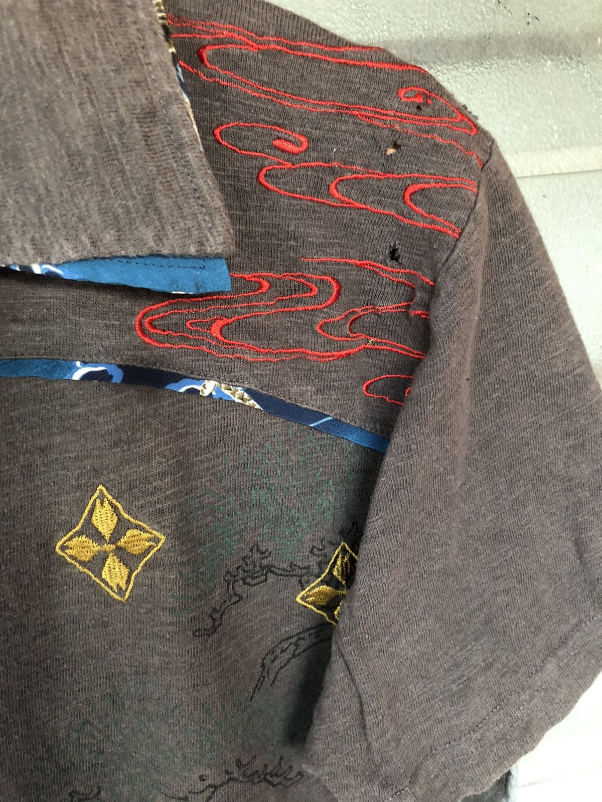 JNCO Vintage Japanese Sukajan Style Rare Collar Shirt Tee Size US M / EU 48-50 / 2 - 4 Thumbnail