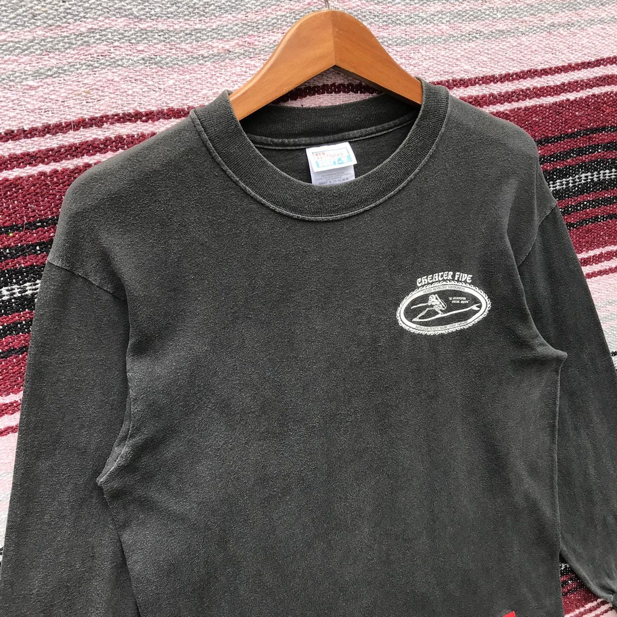 Vintage Y2K Vintage Cheater Five Surfboards Tee Long Sleeve SunFaded Size US M / EU 48-50 / 2 - 7 Thumbnail