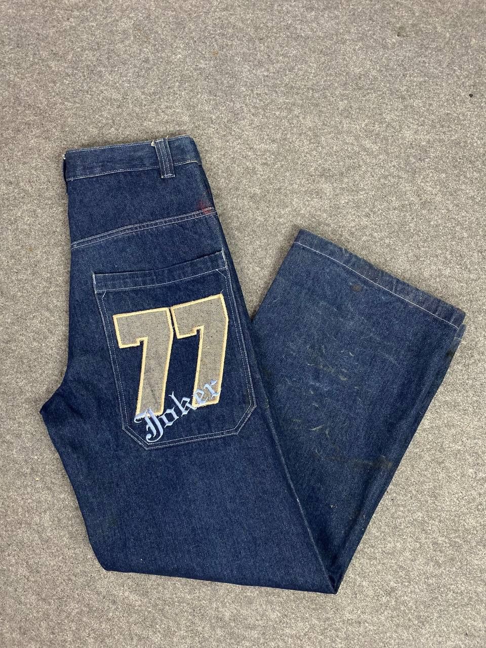 Japanese Brand vintage joker baggy denim nice design Size US 33 - 1 Thumbnail