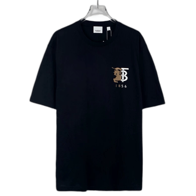Burberry Burberry Black Cotton Short Sleeve T-Shirt Size M / US 6-8 / IT 42-44 - 1 Thumbnail