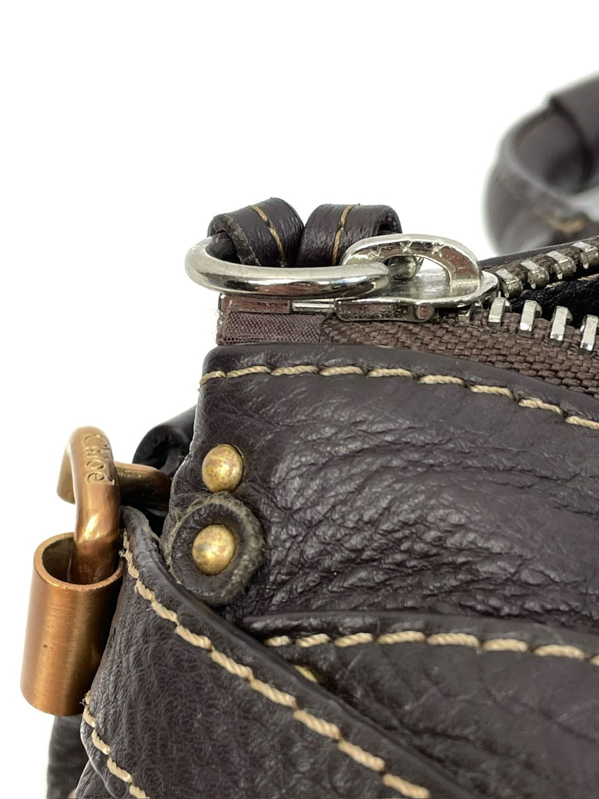 Chloe Chloé Paddington Medium Satchel Bag – Dark Brown Chocolate Size ONE SIZE - 16 Thumbnail