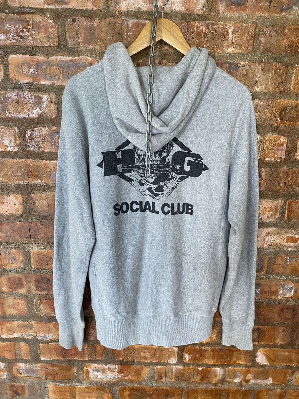Hysteric Glamour 1990s Hysteric see you in hell social club hoodie Size US M / EU 48-50 / 2 - 8 Thumbnail