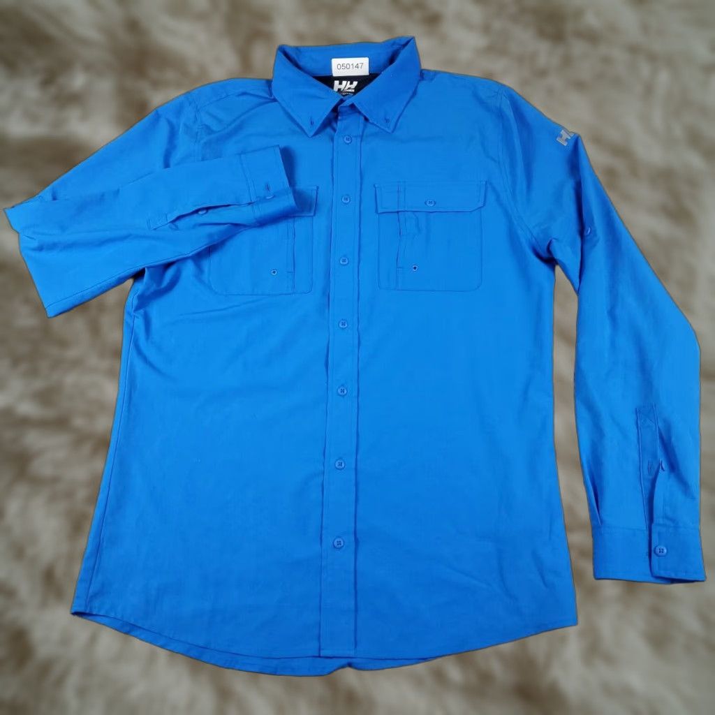 Helly Hansen Helly Hansen Shirt Mens Size M Blue Button-Up Long Sleeve Casual Business Formal Travel Workwear Size US M / EU 48-50 / 2 - 1 Thumbnail