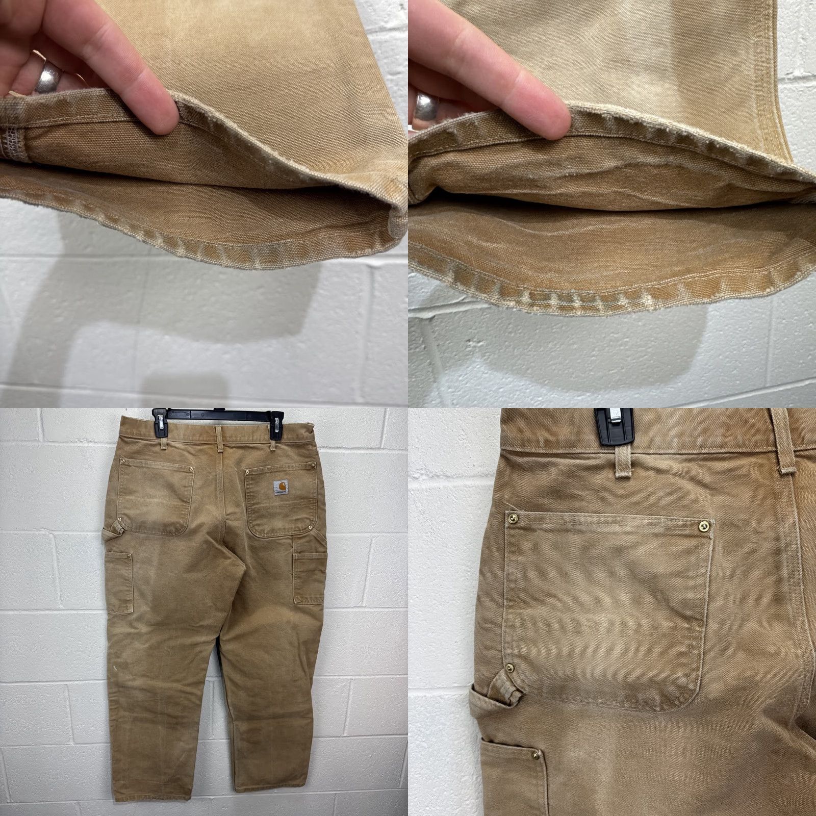 Carhartt VINTAGE Carhartt Double Knee Carpenter Pants Men 36x30 Brown Canvas Workwear 90s USA Size US 36 / EU 52 - 8 Thumbnail