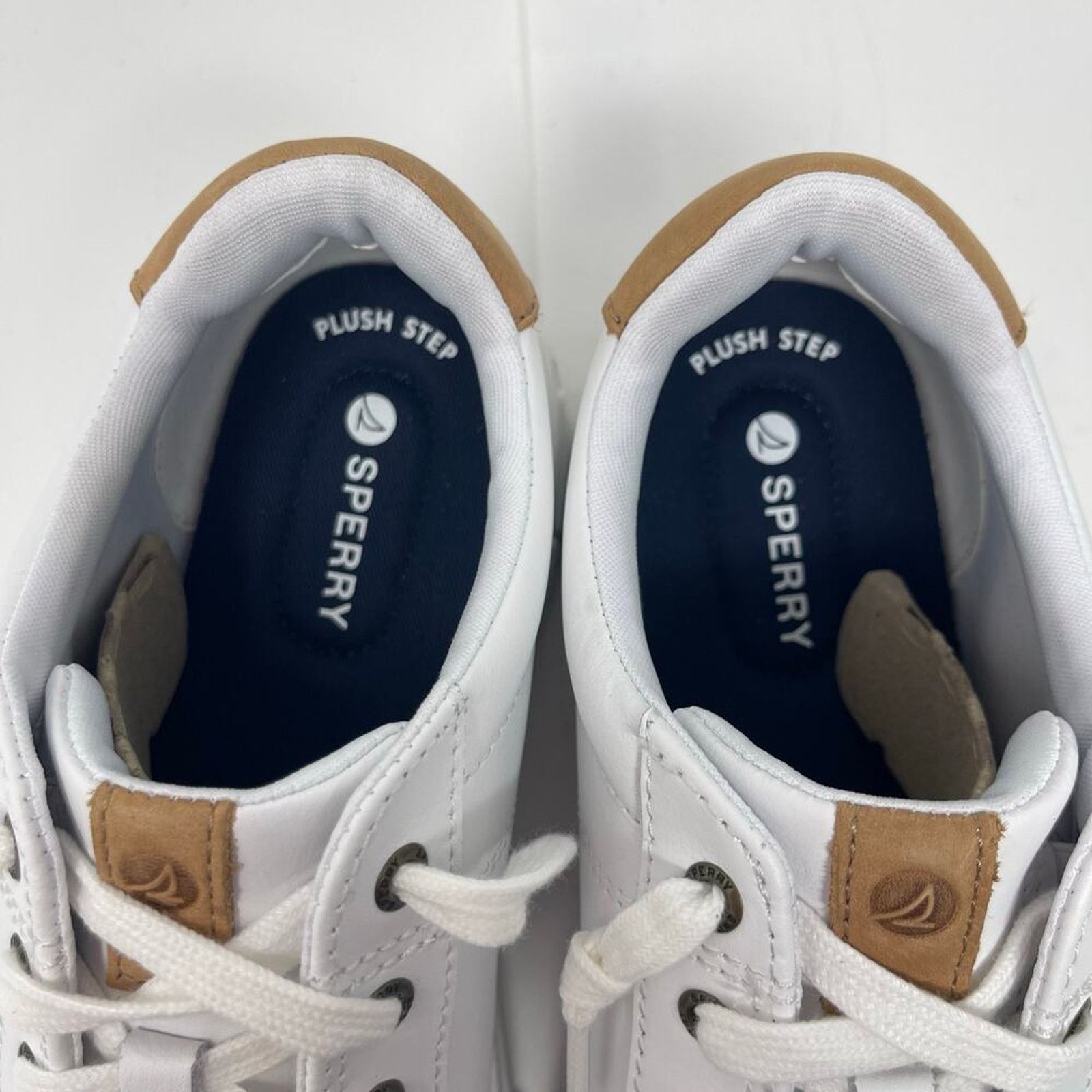Sperry New Sperry Mens Winslow LACE to Toe Sneaker White Leather 5 Size US 5 / EU 37 - 4 Thumbnail