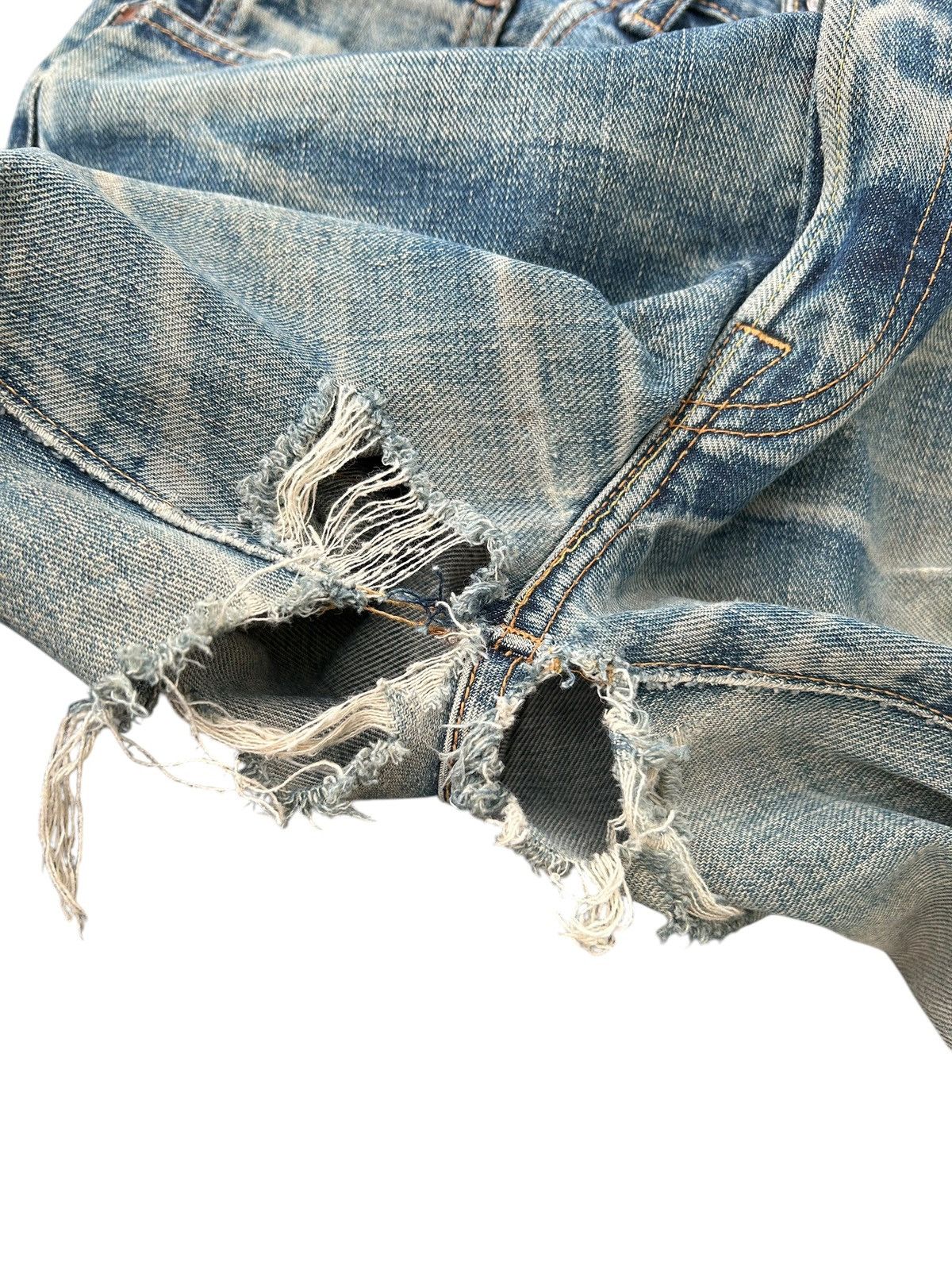 Japanese Brand × Kapital × Vintage SugarCane Selvedge Distressed Vtg Denim Jeans Size US 29 - 14 Thumbnail