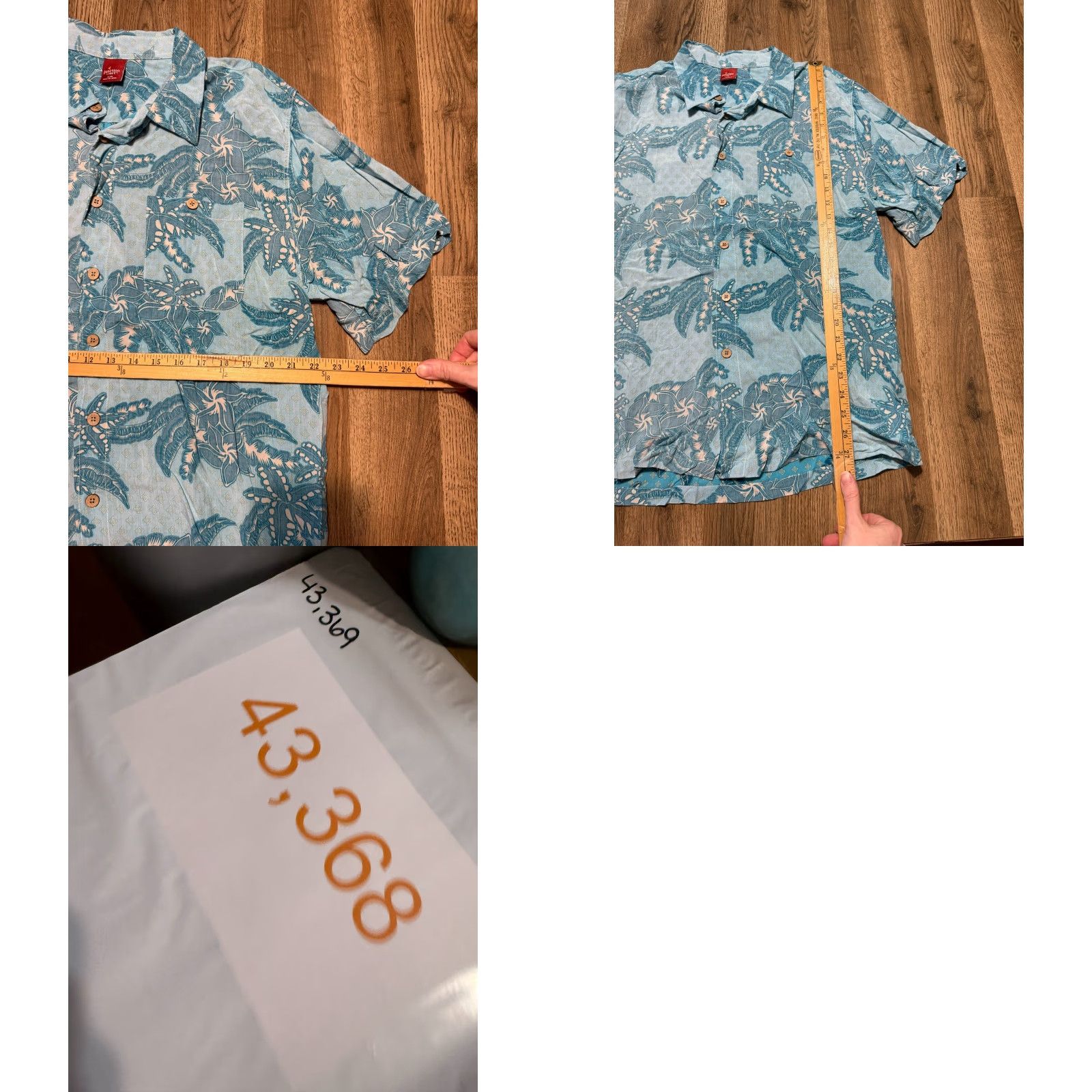 Vintage Junction West Shirts Women XXL Blue Short Sleeve Button Up Hawaii Size XXL / US 16-18 / IT 52-54 - 8 Thumbnail