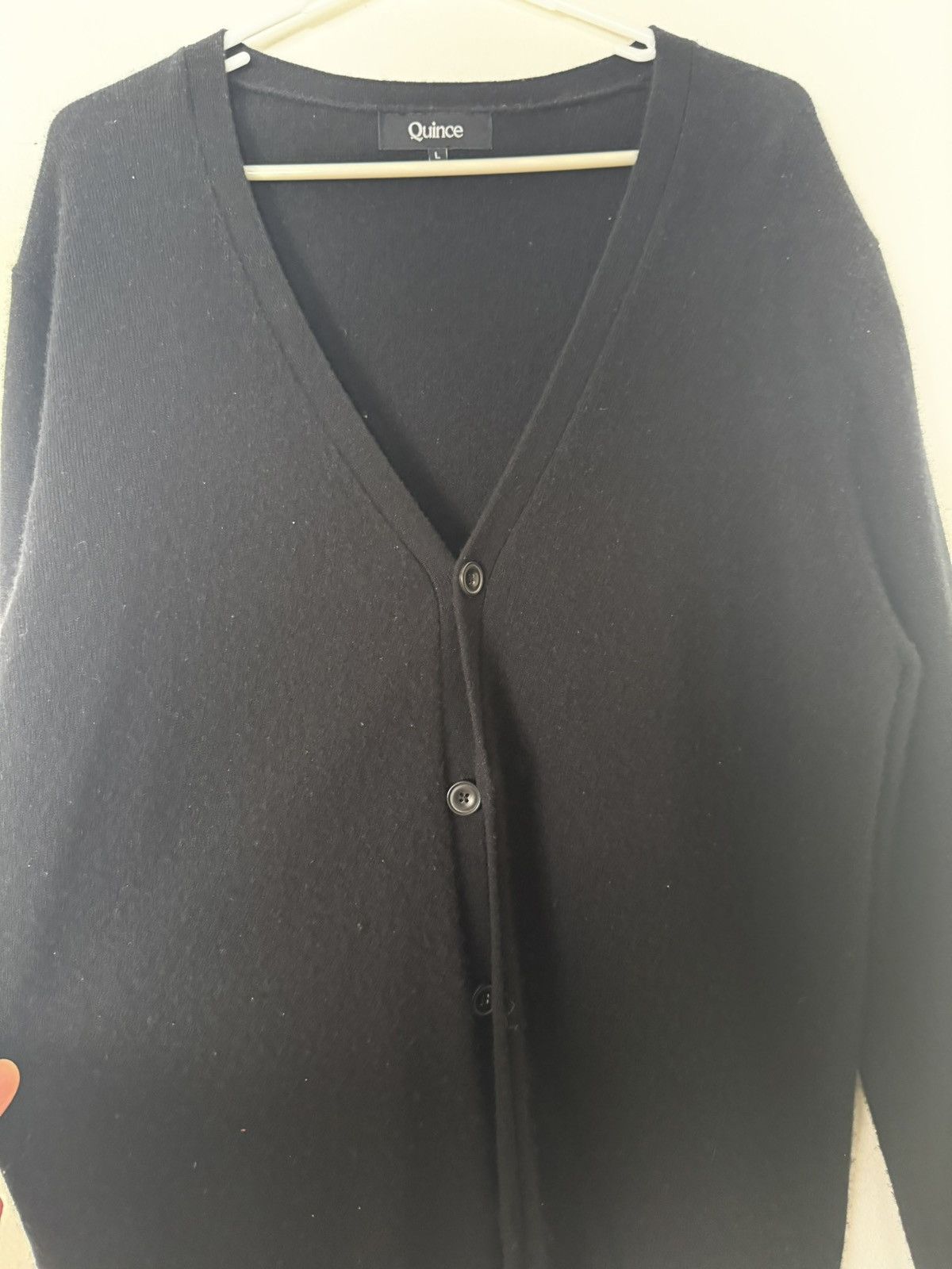 Quince 100% Cashmere Wool Button Up Cardigan Size US L / EU 52-54 / 3 - 3 Thumbnail