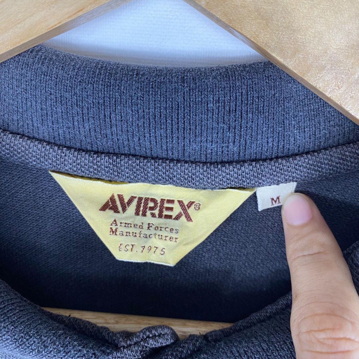 Avirex AVIREX SEAWOLF USN Embroidery Logo Polo Shirt Medium Size Size US M / EU 48-50 / 2 - 7 Thumbnail