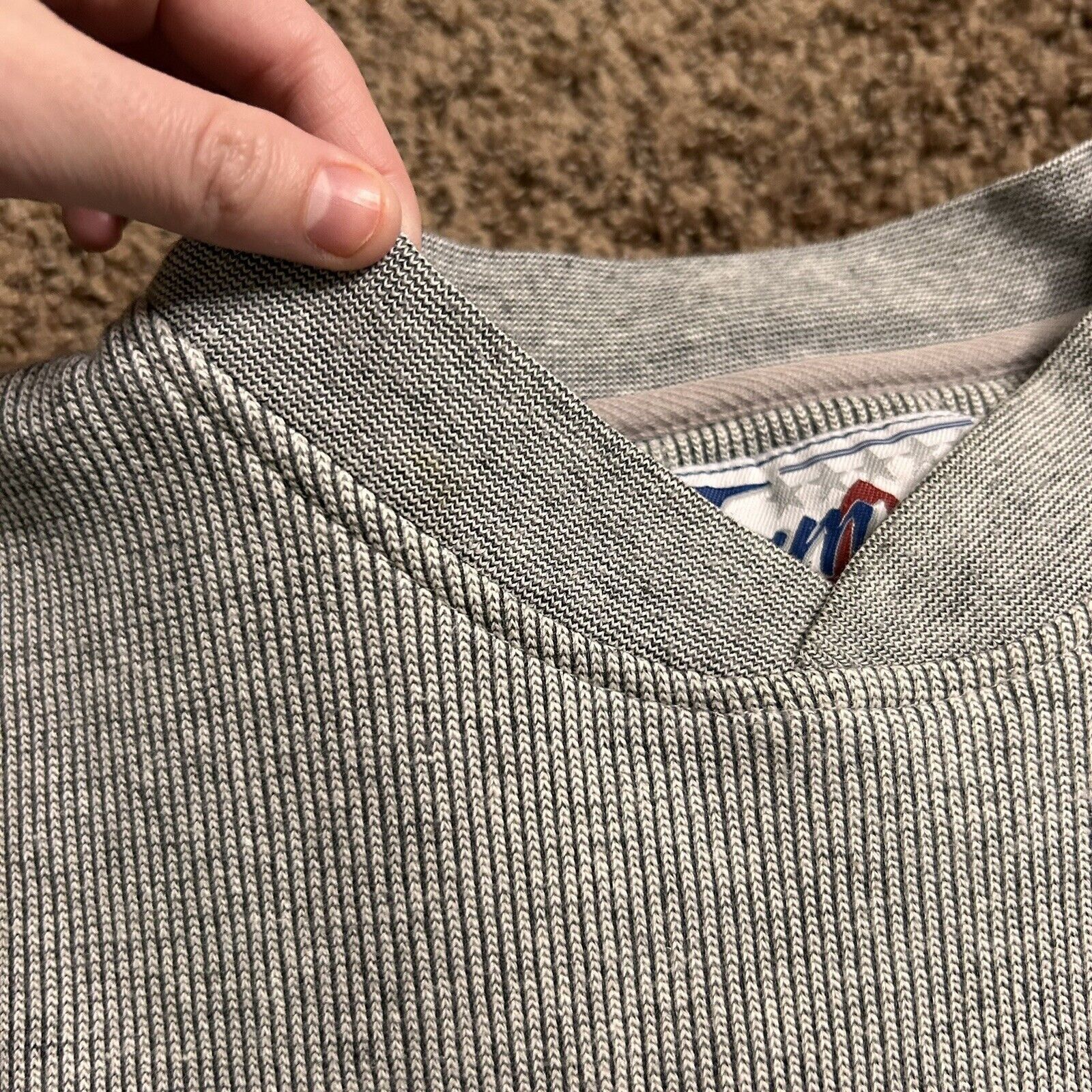 Other Vintage Team One Grey Denver Broncos Crew Sweater Size US XL / EU 56 / 4 - 12 Thumbnail