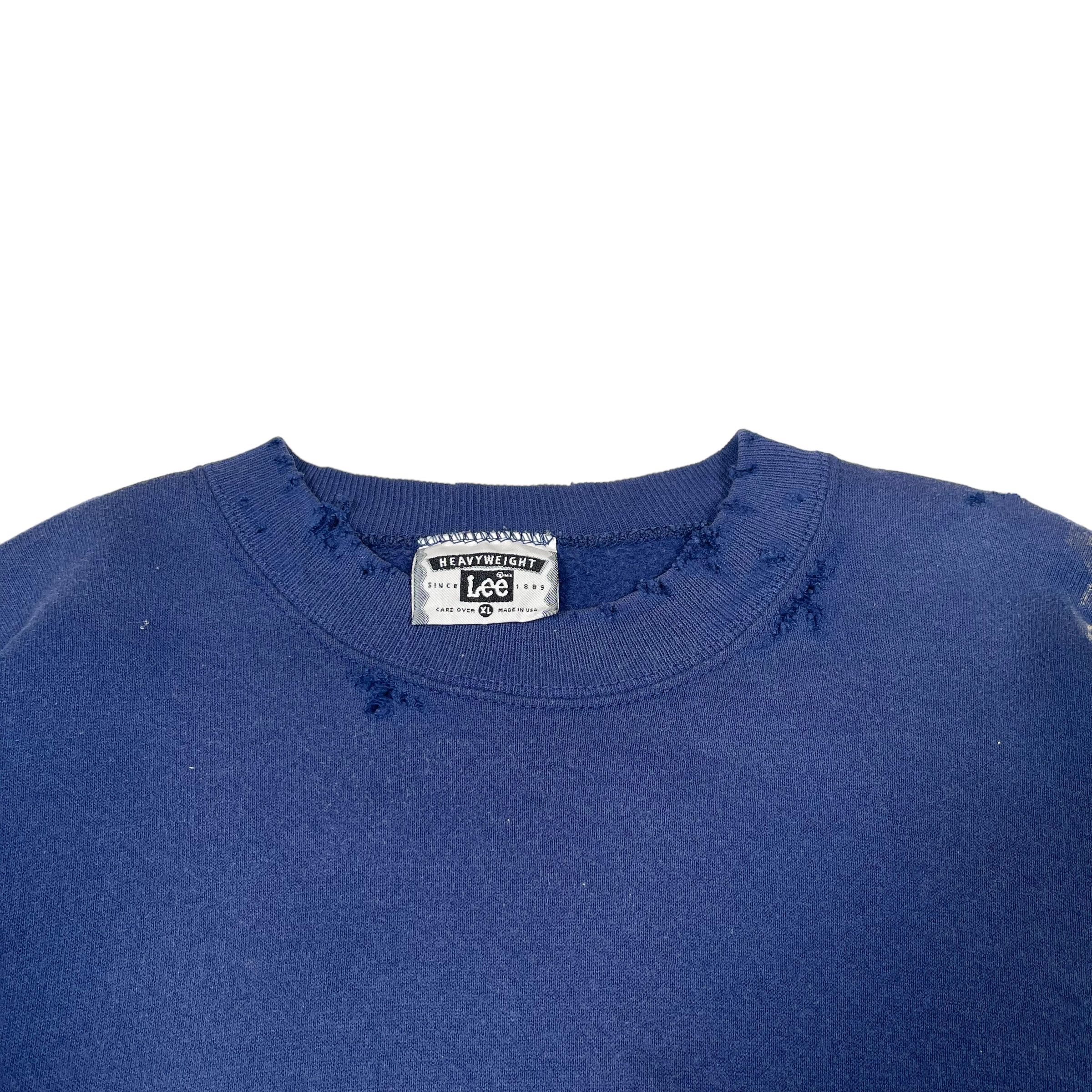 Vintage Vintage LEE Sun Faded Trashed Painter Dope Crewneck Size US XL / EU 56 / 4 - 4 Thumbnail