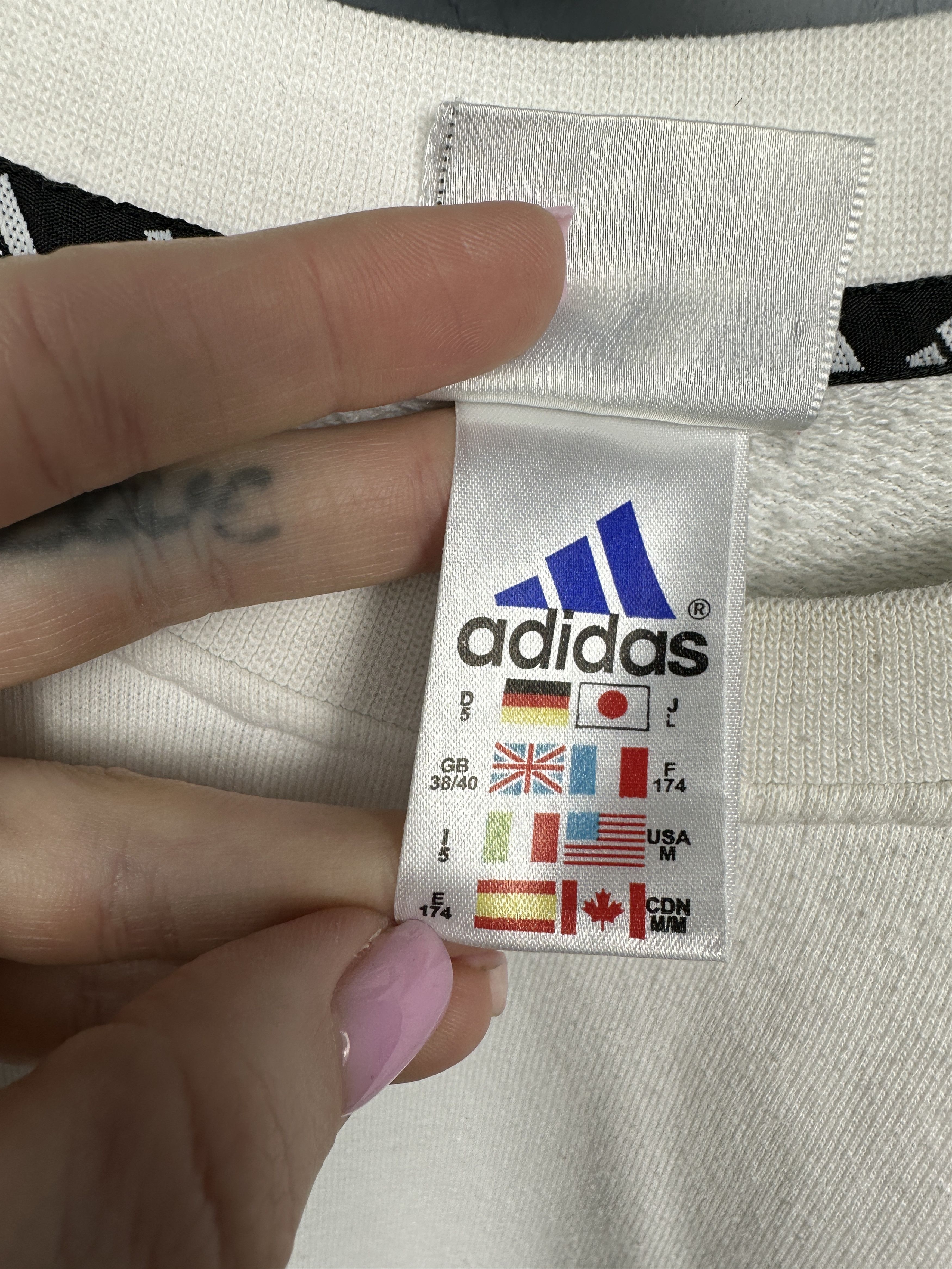 Adidas × Vintage Adidas 90s Vintage Mens Crew Neck Sweater Size US M / EU 48-50 / 2 - 5 Thumbnail