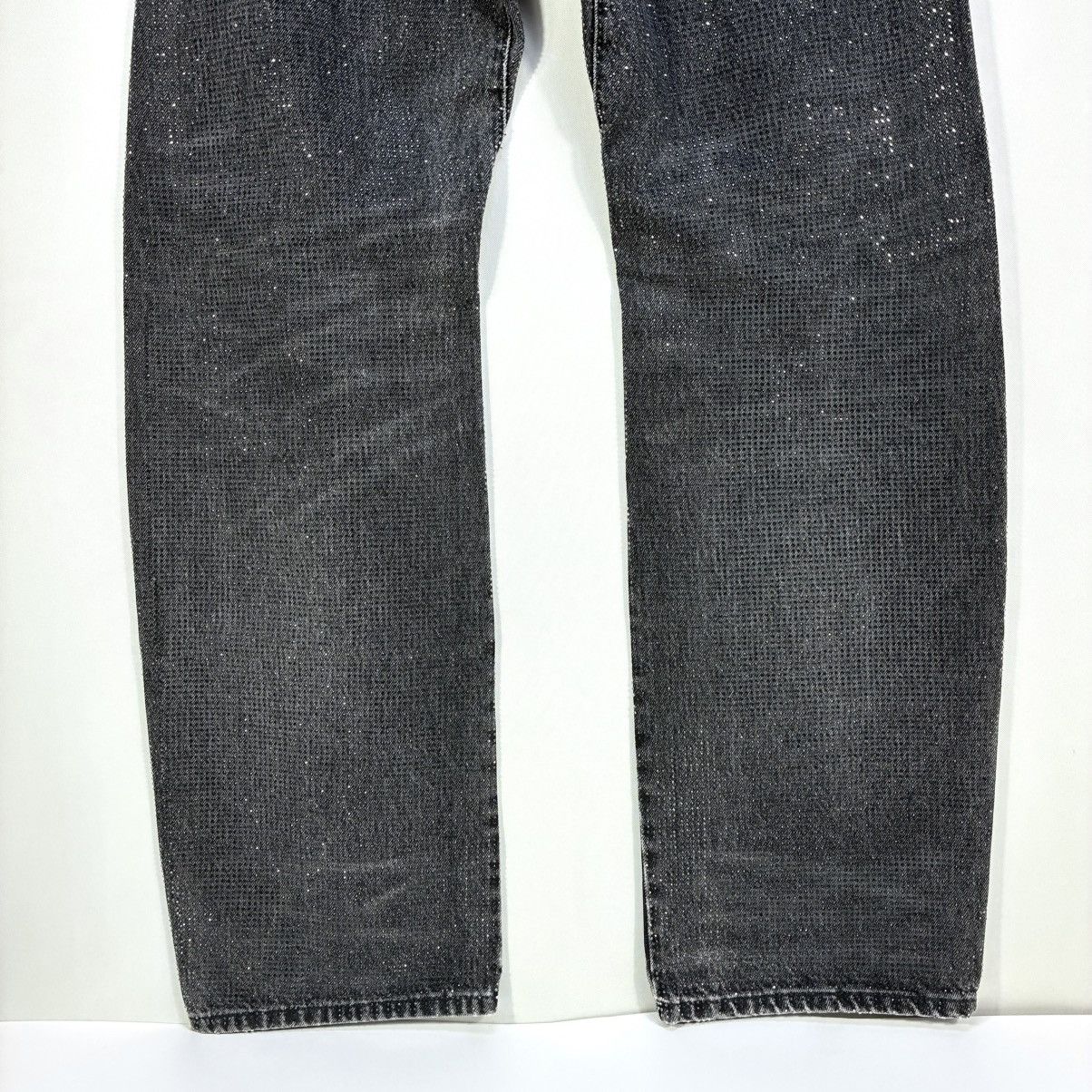 Alexander Wang Alexander Wang Hotfix Crystal Moto Jeans Pants Black Grey 28 Size 28" / US 6 / IT 42 - 23 Thumbnail