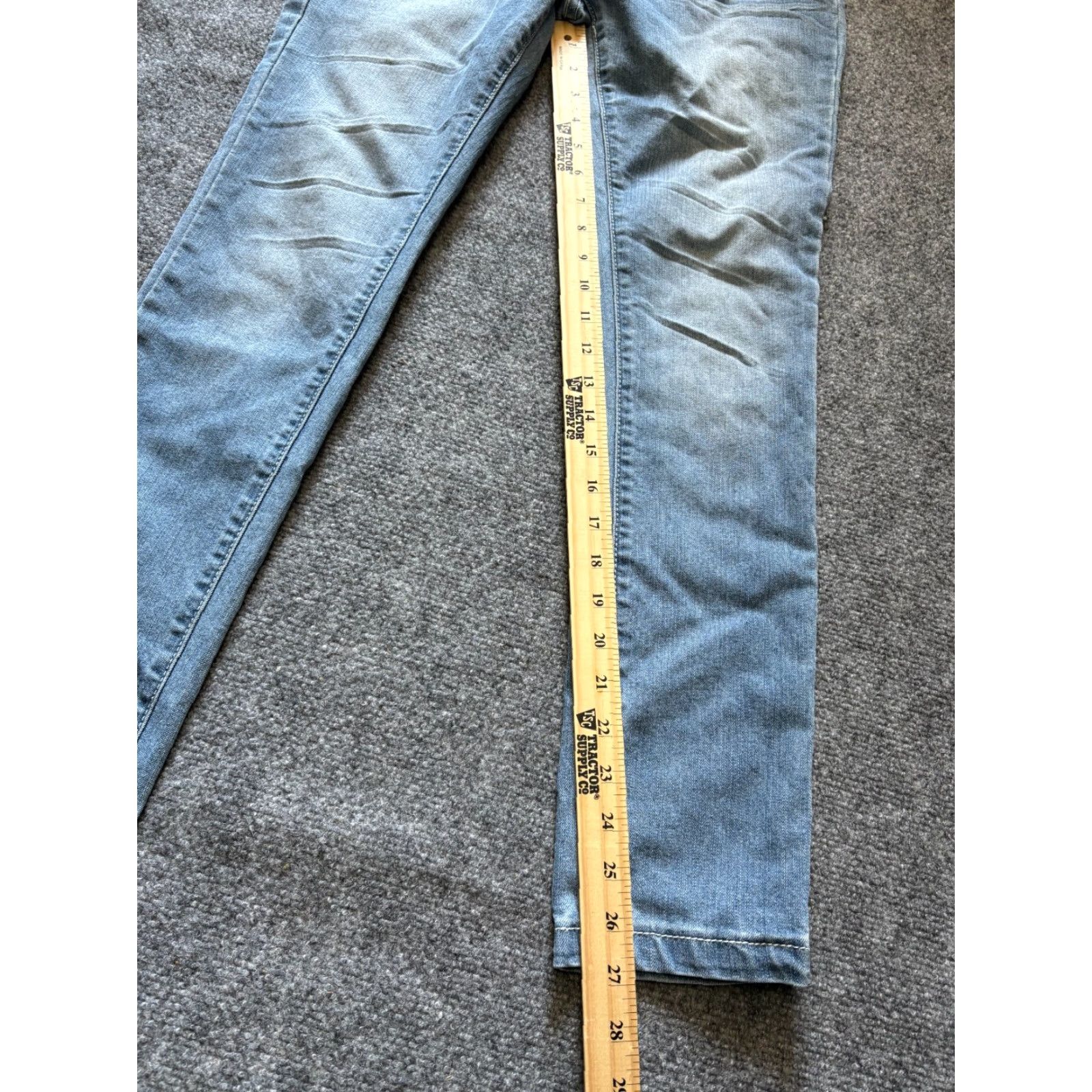 Vintage Blue Asphalt Jeans Women Size 8 Short Light Wash Skinny Low Rise Stretch Denim Jeans WS-46 Blue Asphalt Junior Style WS-46 Men’s? Size 30" / US 8 / IT 44 - 2 Thumbnail