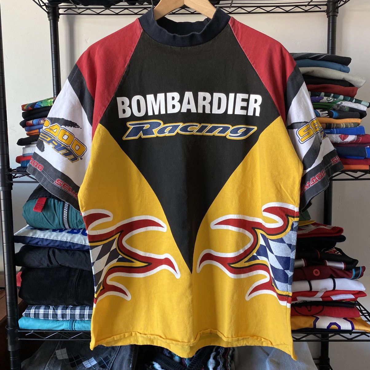 Vintage Vintage Sea Doo Racing T-Shirt Bombardier Water Craft AOP Size US XL / EU 56 / 4 - 1 Thumbnail