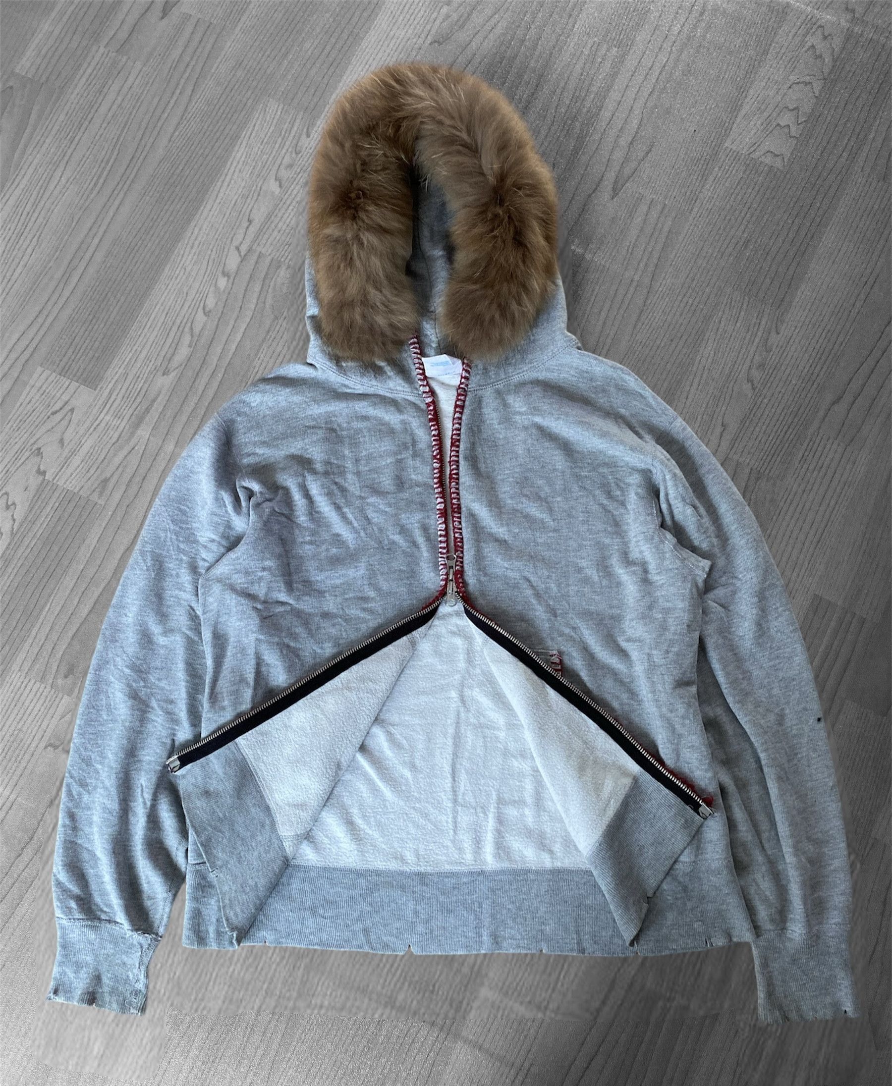 Beams Plus × Japanese Brand × Le Grande Bleu (L.G.B.) Beams by toyo enterprises distressed fur hoodie Size US M / EU 48-50 / 2 - 1 Thumbnail