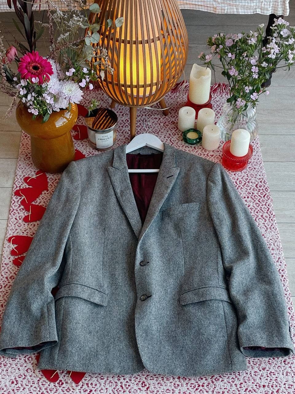 Dolce & Gabbana Dolce & Gabbana Martini Tweed Blazer Grey Size 52R - 2 Thumbnail