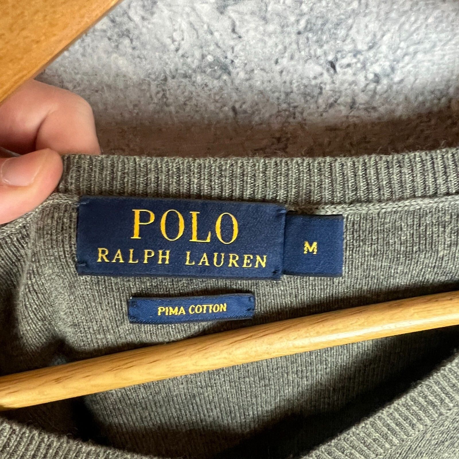 Polo Ralph Lauren Polo Ralph Lauren Sweater Men's Size M Gray Long Sleeve ` Size US M / EU 48-50 / 2 - 4 Thumbnail