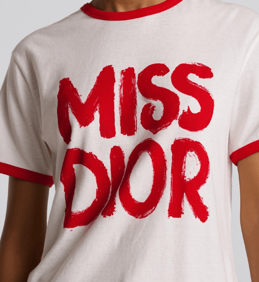Dior o1w1db11225 453T40 T-Shirt in White/Red Size M / US 6-8 / IT 42-44 - 6 Thumbnail
