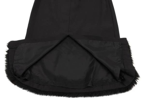 Other Comme Des Garcons size M Black Retro Furry Design Skirt Size 24" / US 00 / IT 34 - 8 Thumbnail