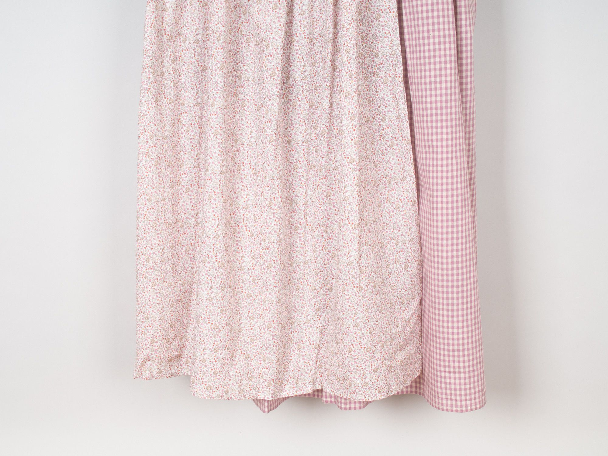 MILK Gingham Check Liberty Floral Print Picnic Pinafore Dress Size S / US 4 / IT 40 - 6 Thumbnail