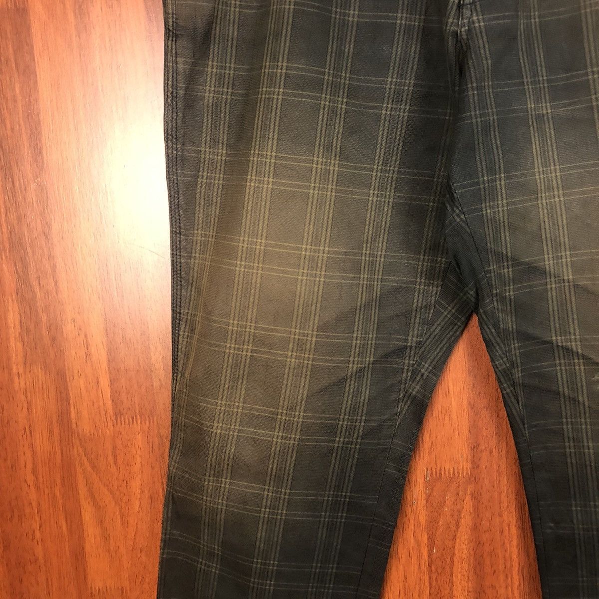 Japanese Brand Checkerd Dark Brown Casual Pants #7510 Size US 34 / EU 50 - 11 Thumbnail