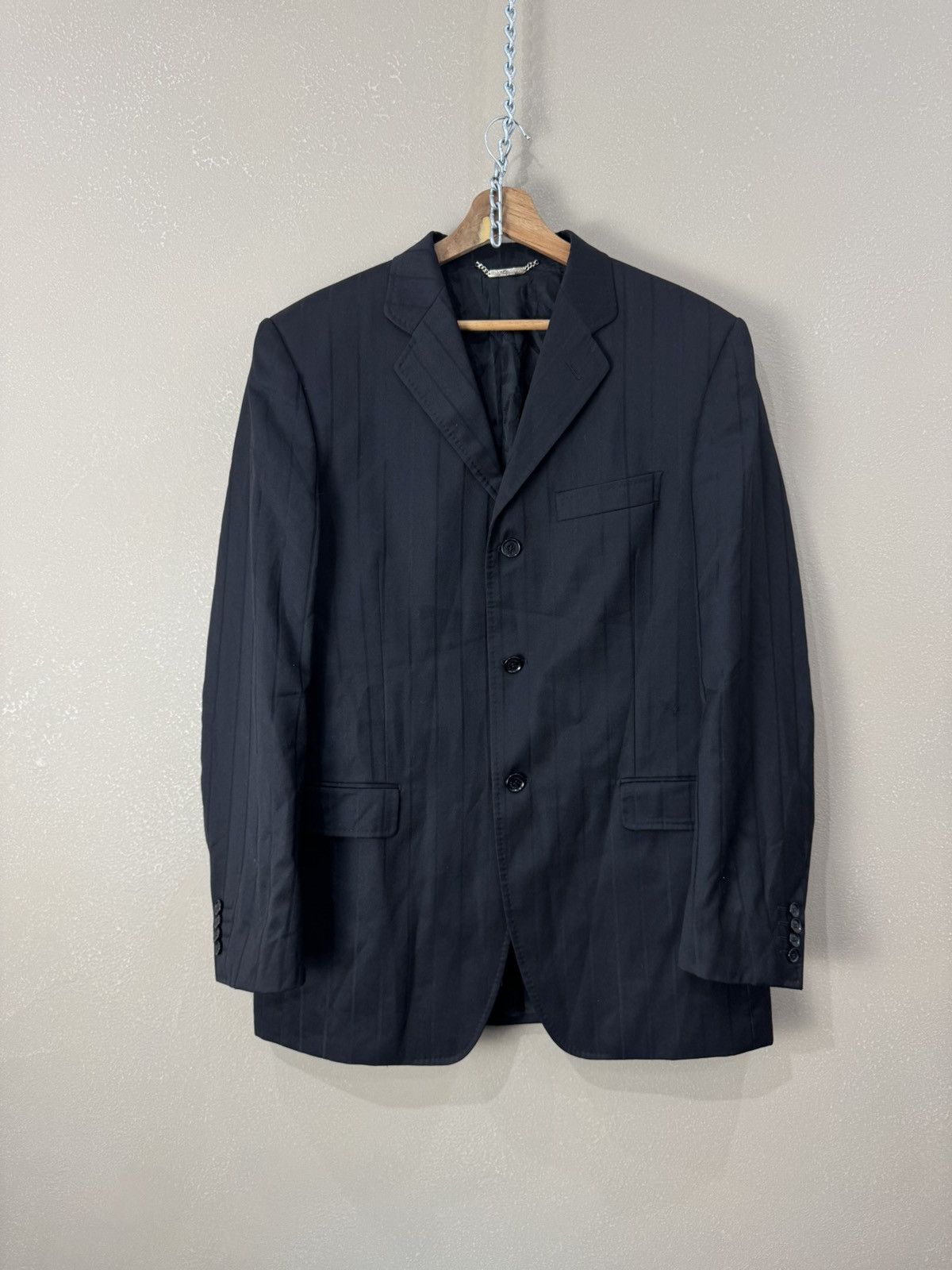 Dolce & Gabbana DOLCE & GABBANA Jacket Coat Blazer Striped Luxury Oversize Size 52R - 1 Thumbnail