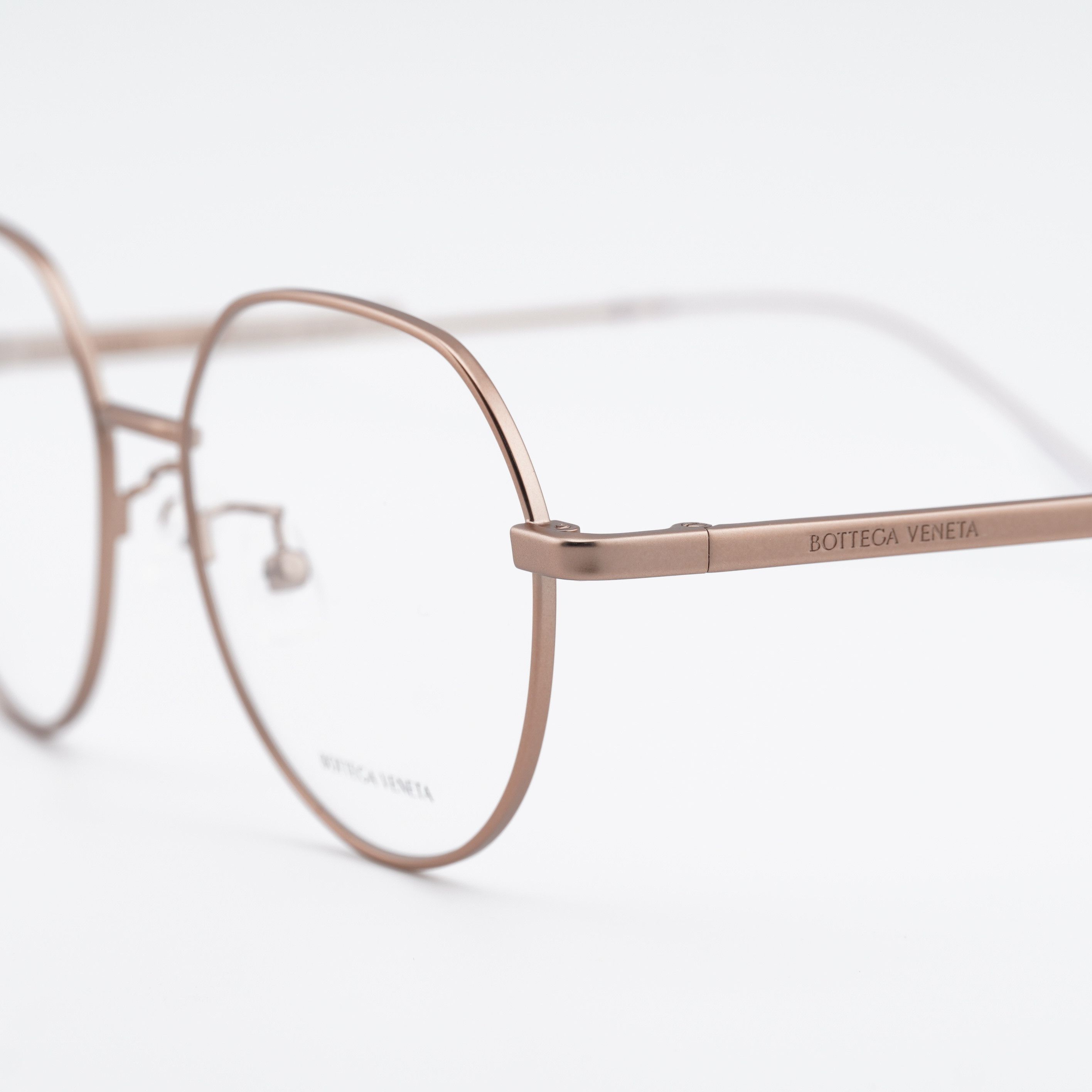 Bottega Veneta Bottega Veneta BV1076OA 001 Eyeglasses Gold 54mm Round Frame Size ONE SIZE - 5 Thumbnail