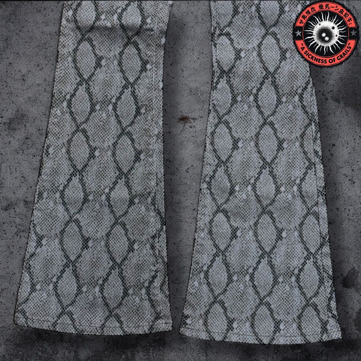 Japanese Brand Python Flared Archive Denim 00s Size US 28 / EU 44 - 3 Thumbnail