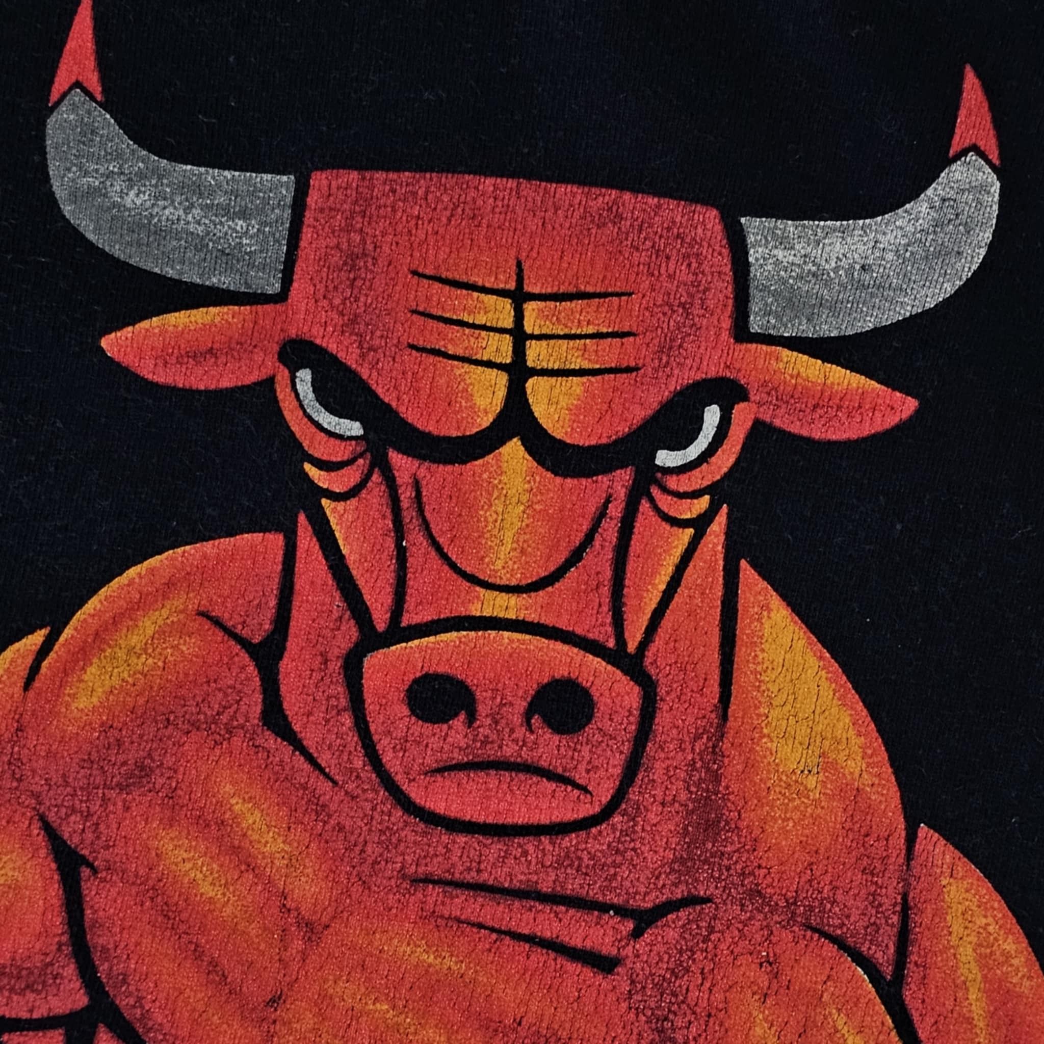 NBA Chicago Bulls Vintage 90s Championship Cartoon T-Shirt Size US M / EU 48-50 / 2 - 4 Thumbnail