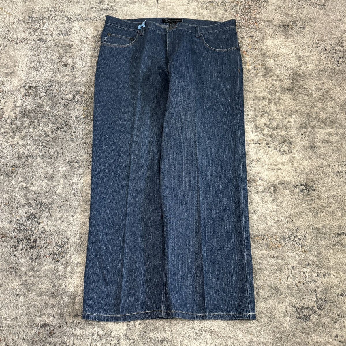 JNCO × Japanese Brand × Vintage Vintage Y2K Stacy Adam’s baggy wide leg embroidered jeans Size US 40 / EU 56 - 2 Thumbnail