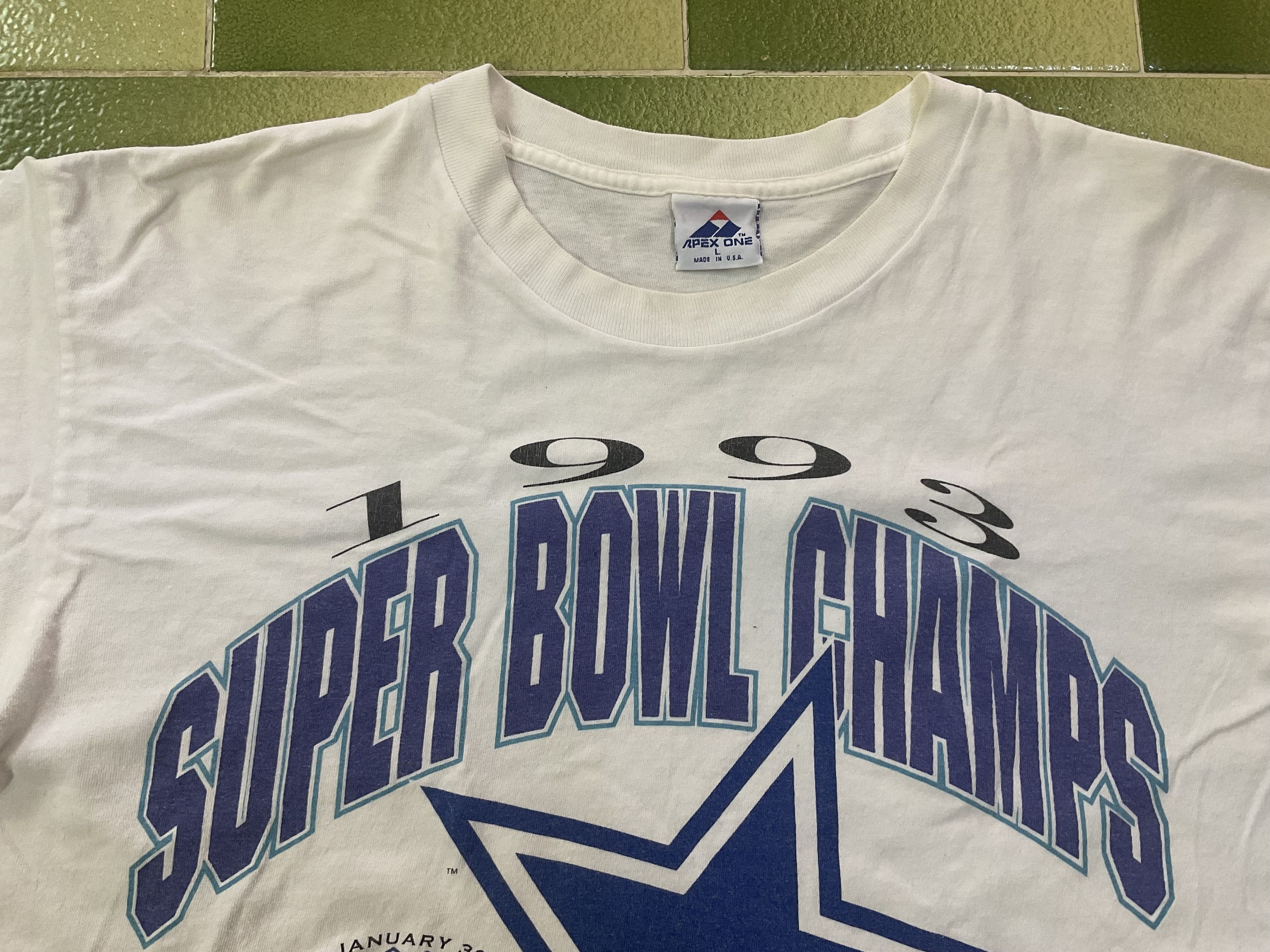 NFL Vintage 1993 Super Bowl Champs Dallas Cowboys T-Shirt Size US L / EU 52-54 / 3 - 3 Thumbnail